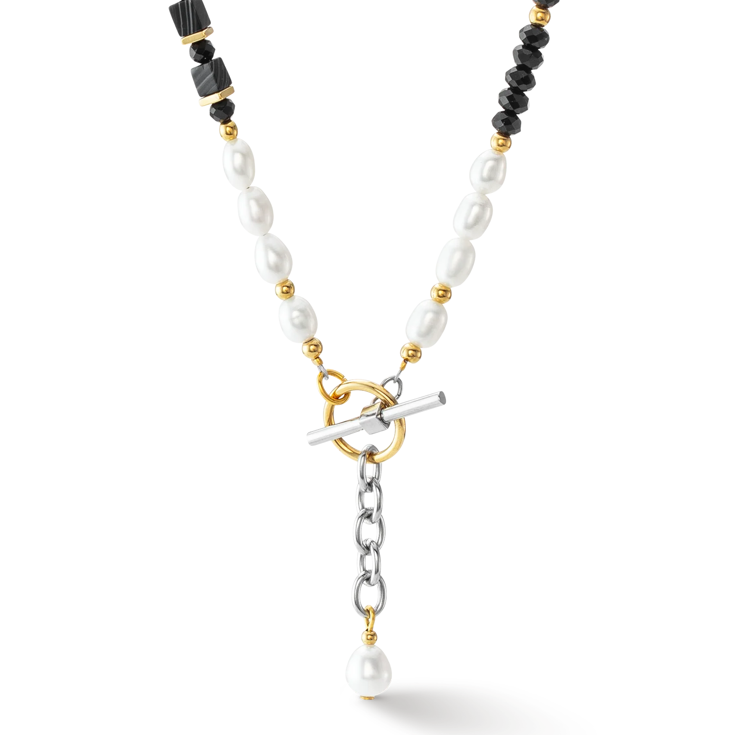 Art Deco Elegance necklace bicolour - Image 4
