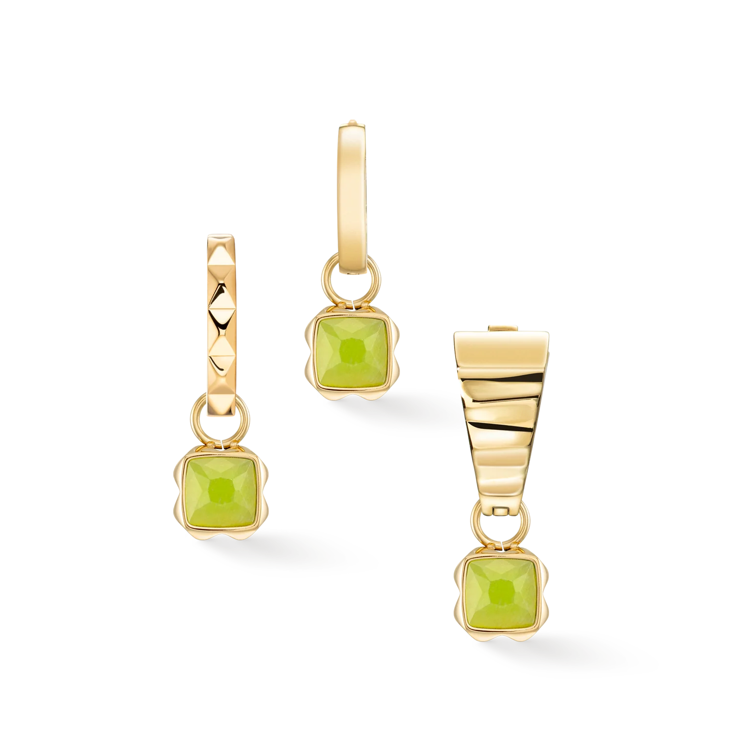 Birthstone August Charm Green Jade Gold - Image 3