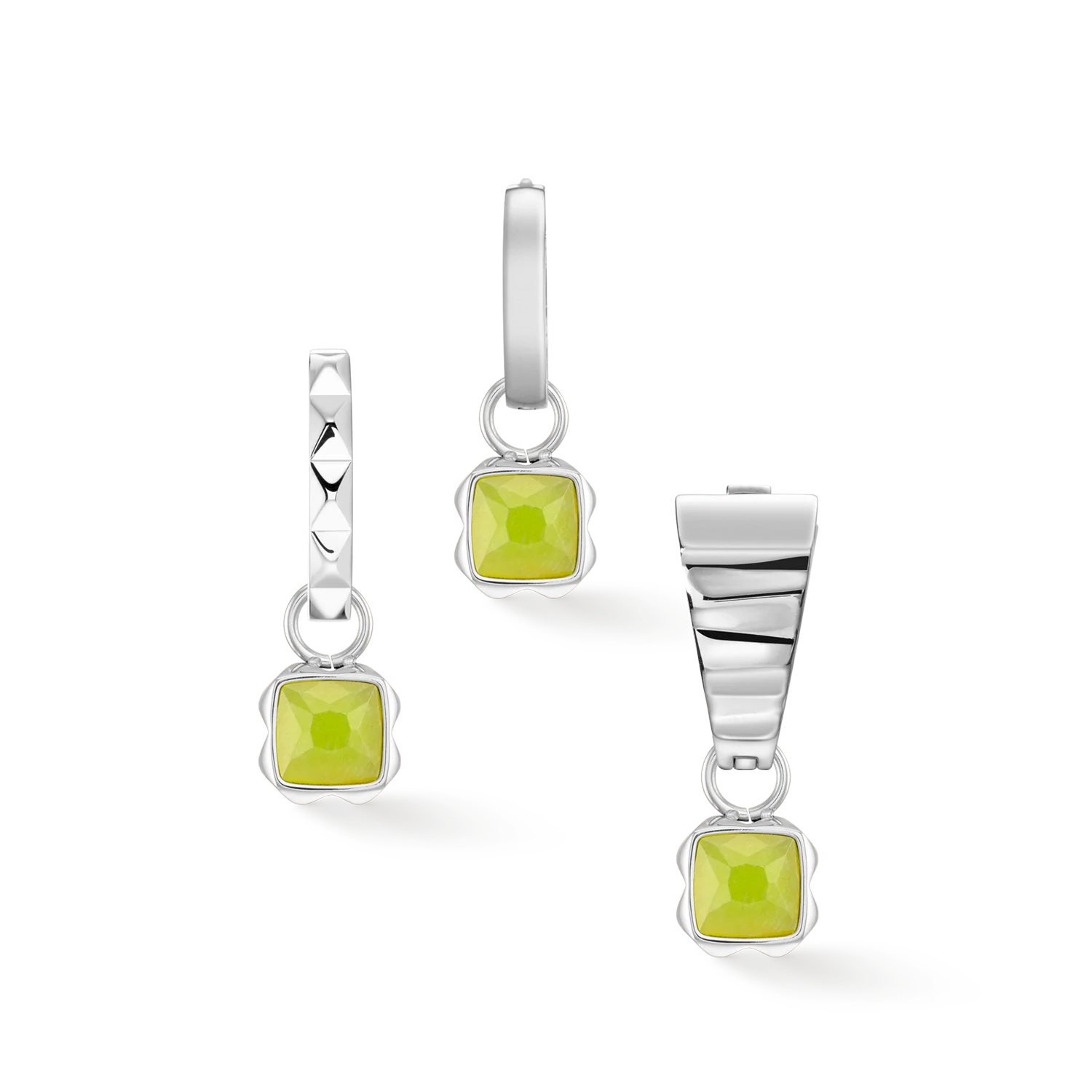 Birthstone August Charm Green Jade Silver - Image 3