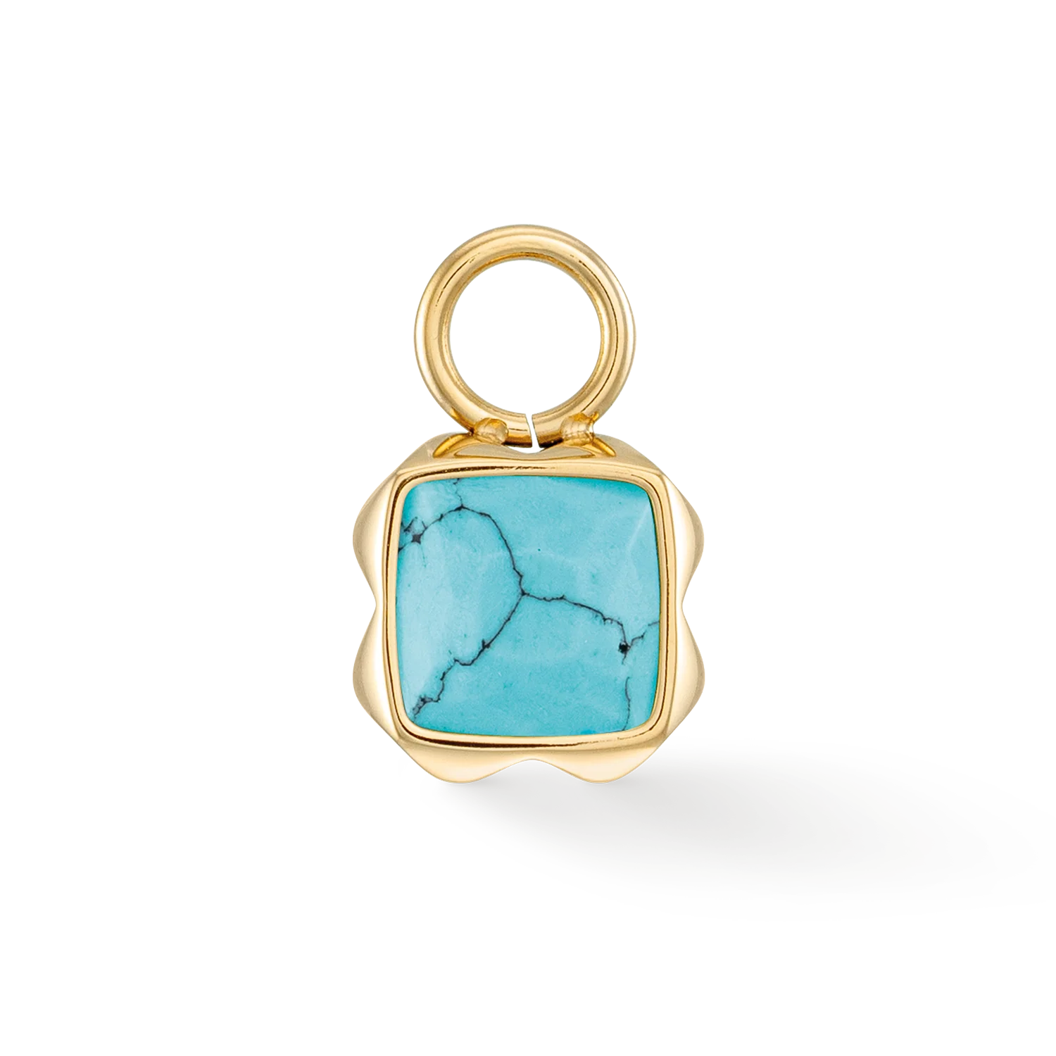 Birthstone December Charm Turquoise Gold - Image 2