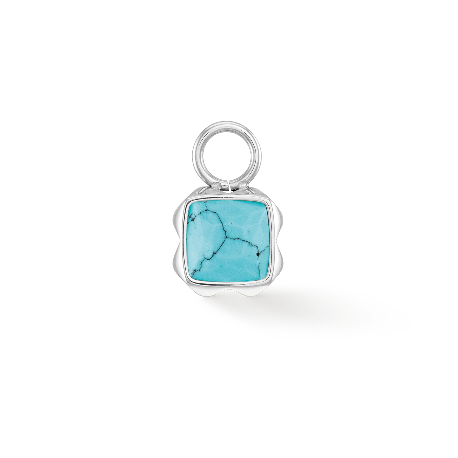 Birthstone December Charm Turquoise Silver