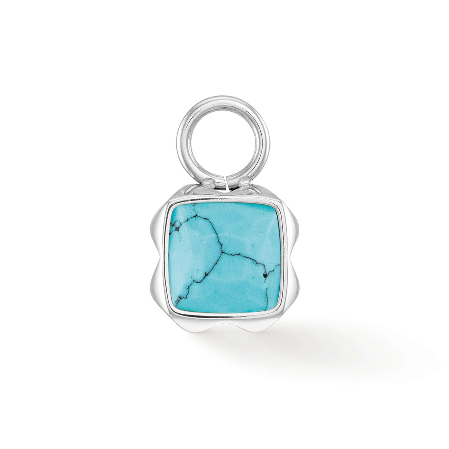 Birthstone December Charm Turquoise Silver - Image 2