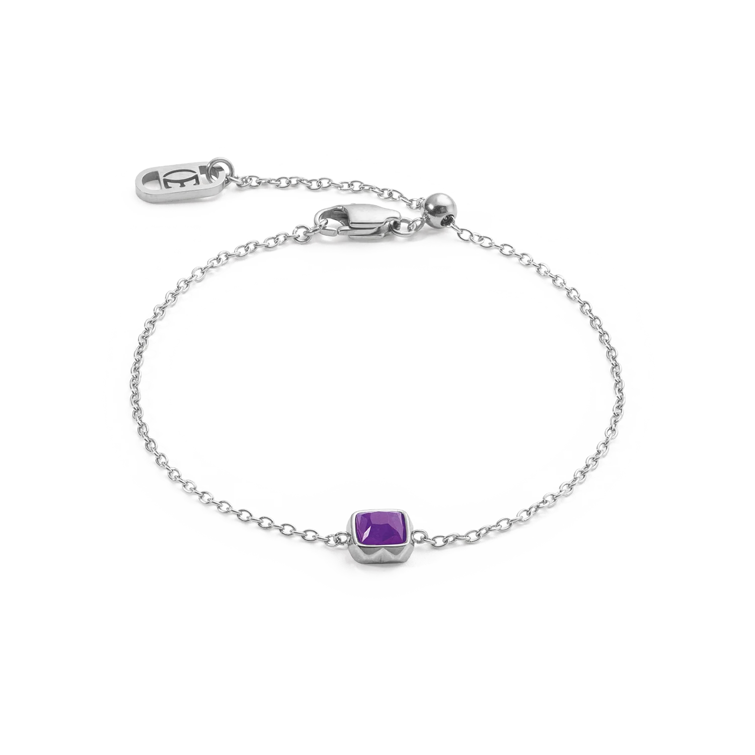 Birthstone February Bracelet Sugilite Silver