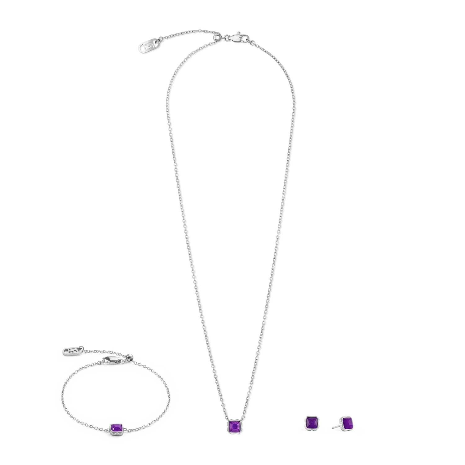 Birthstone February Bracelet Sugilite Silver - Image 3