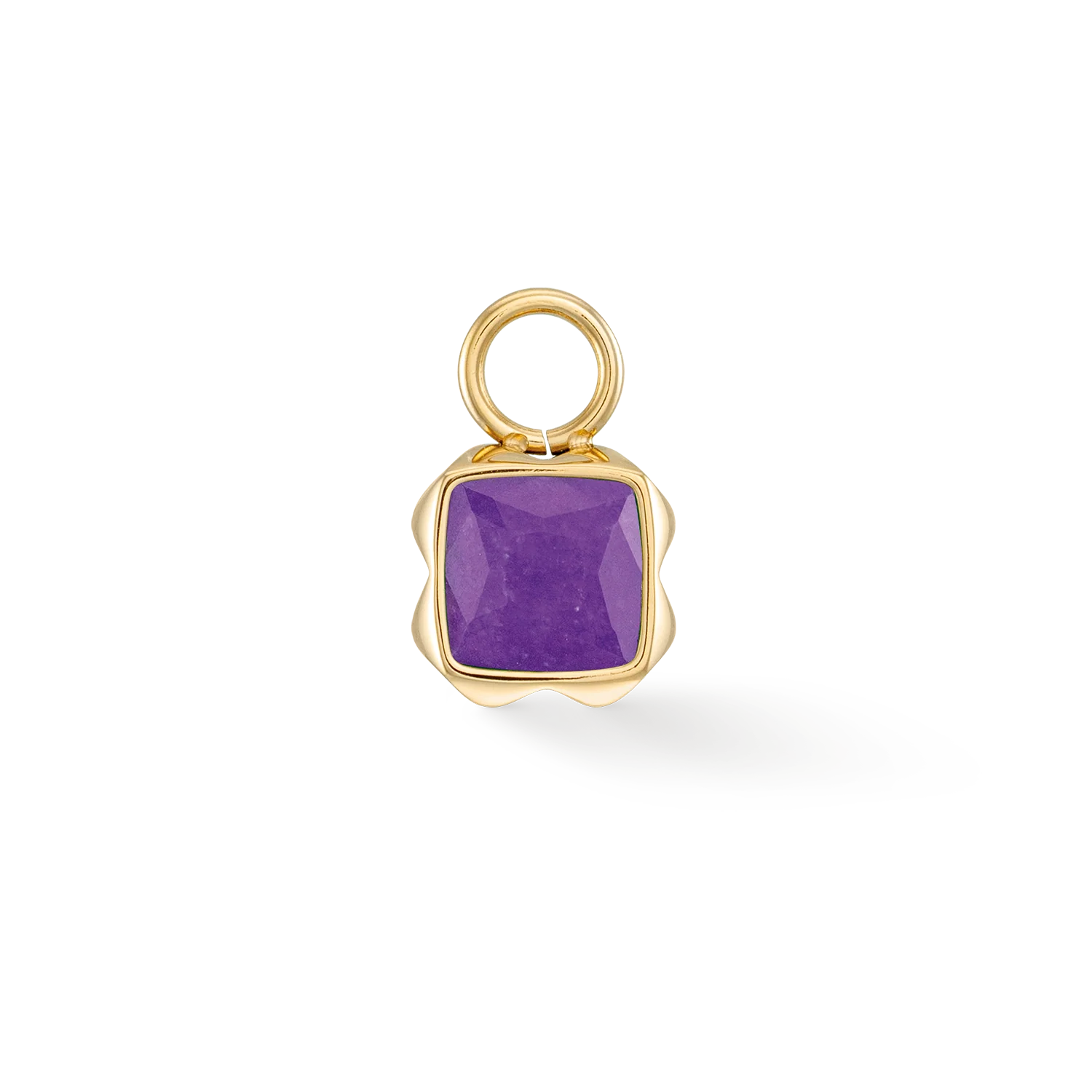 Birthstone February Charm Sugilite Gold