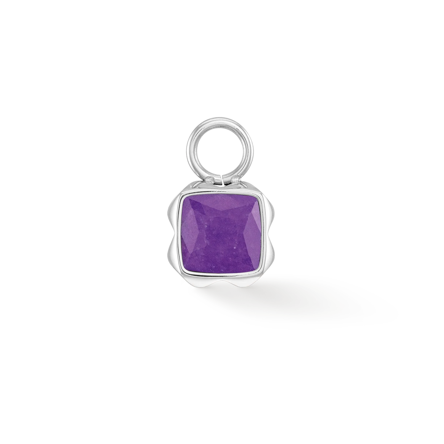 Birthstone February Charm Sugilite Silver
