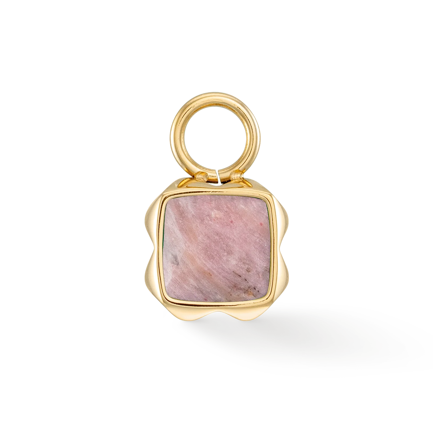 Birthstone July Charm Rhodochrosite Gold - Image 2