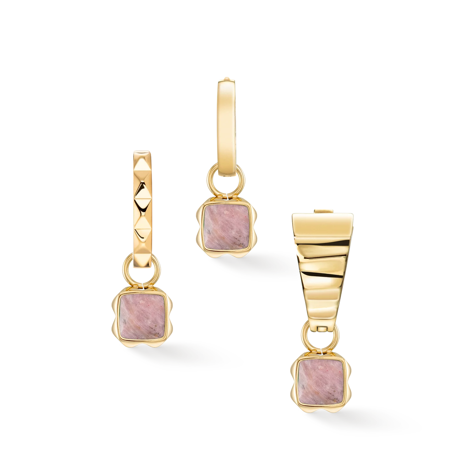 Birthstone July Charm Rhodochrosite Gold - Image 3