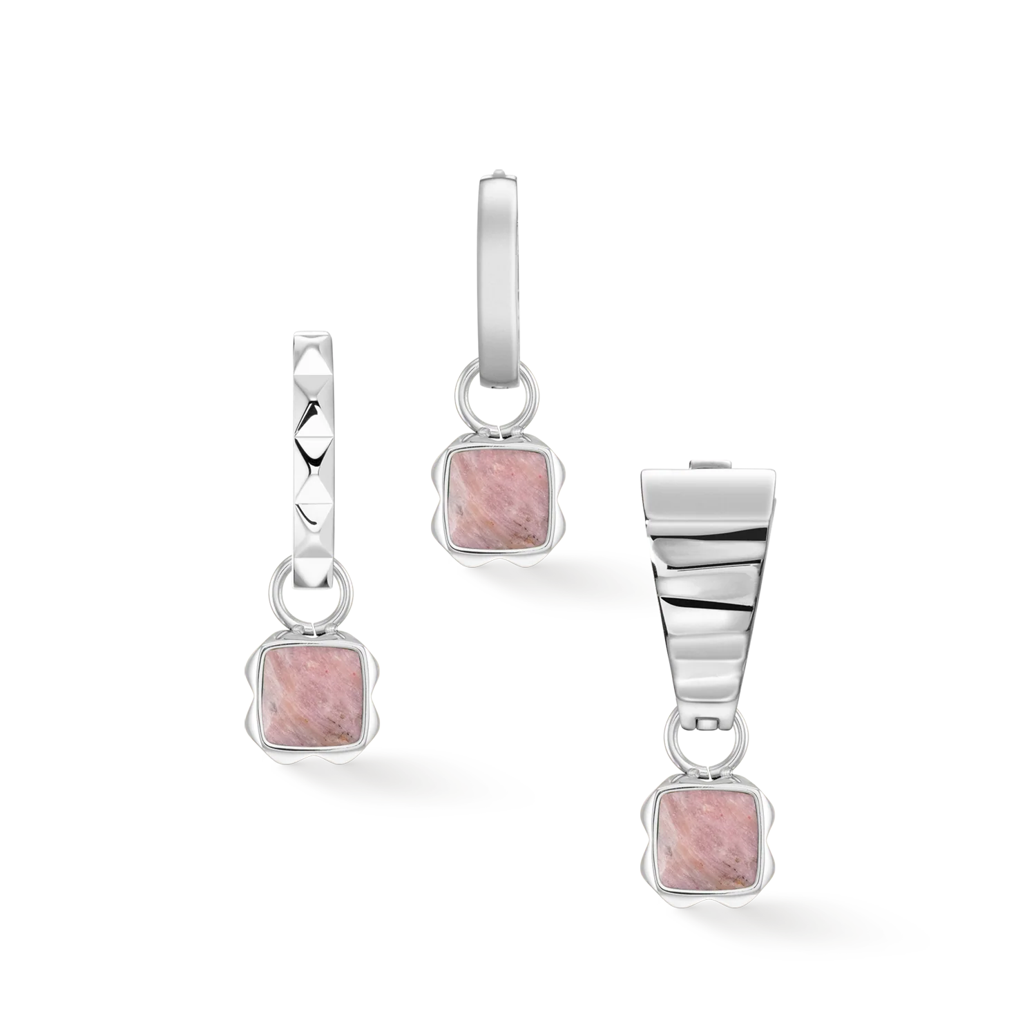 Birthstone July Charm Rhodochrosite Silver - Image 3