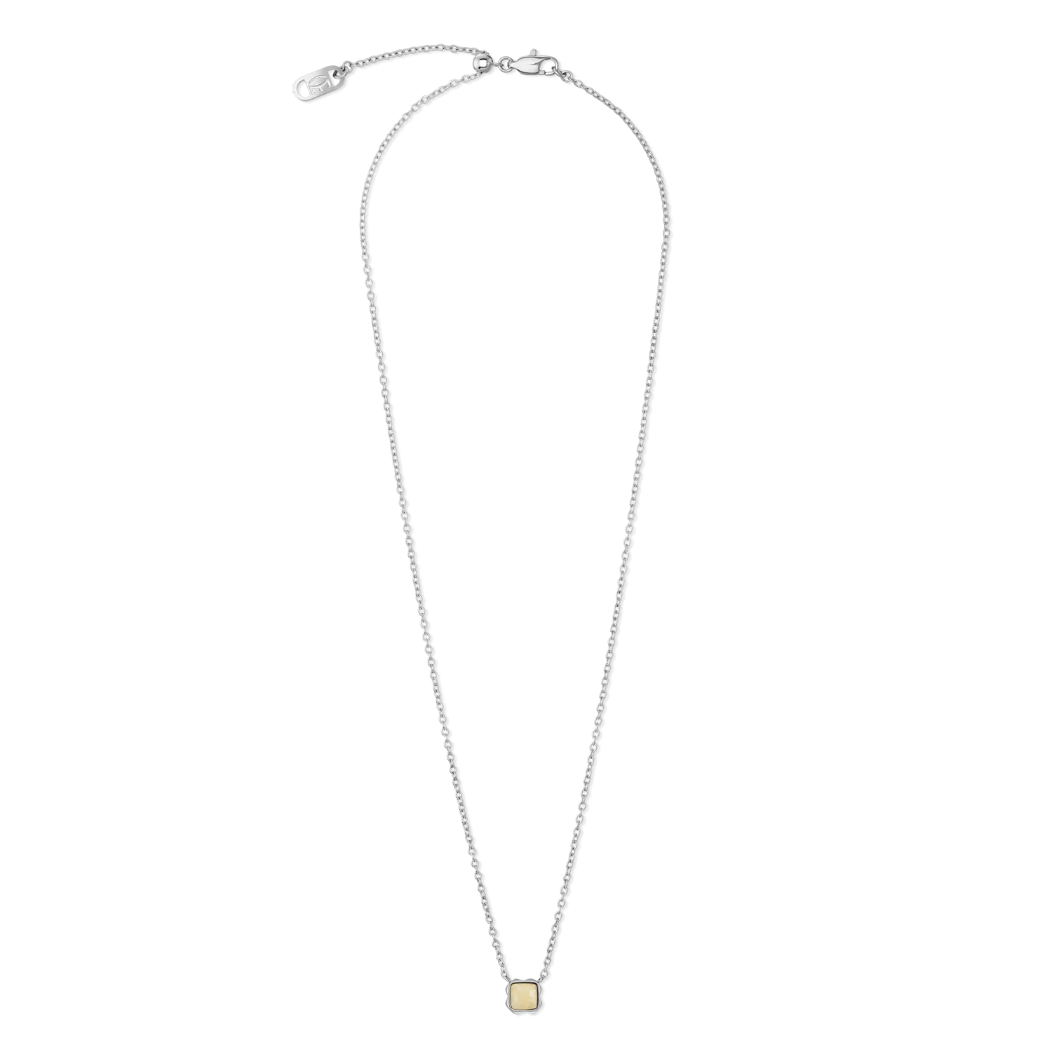 Birthstone November Necklace Citrine Silver