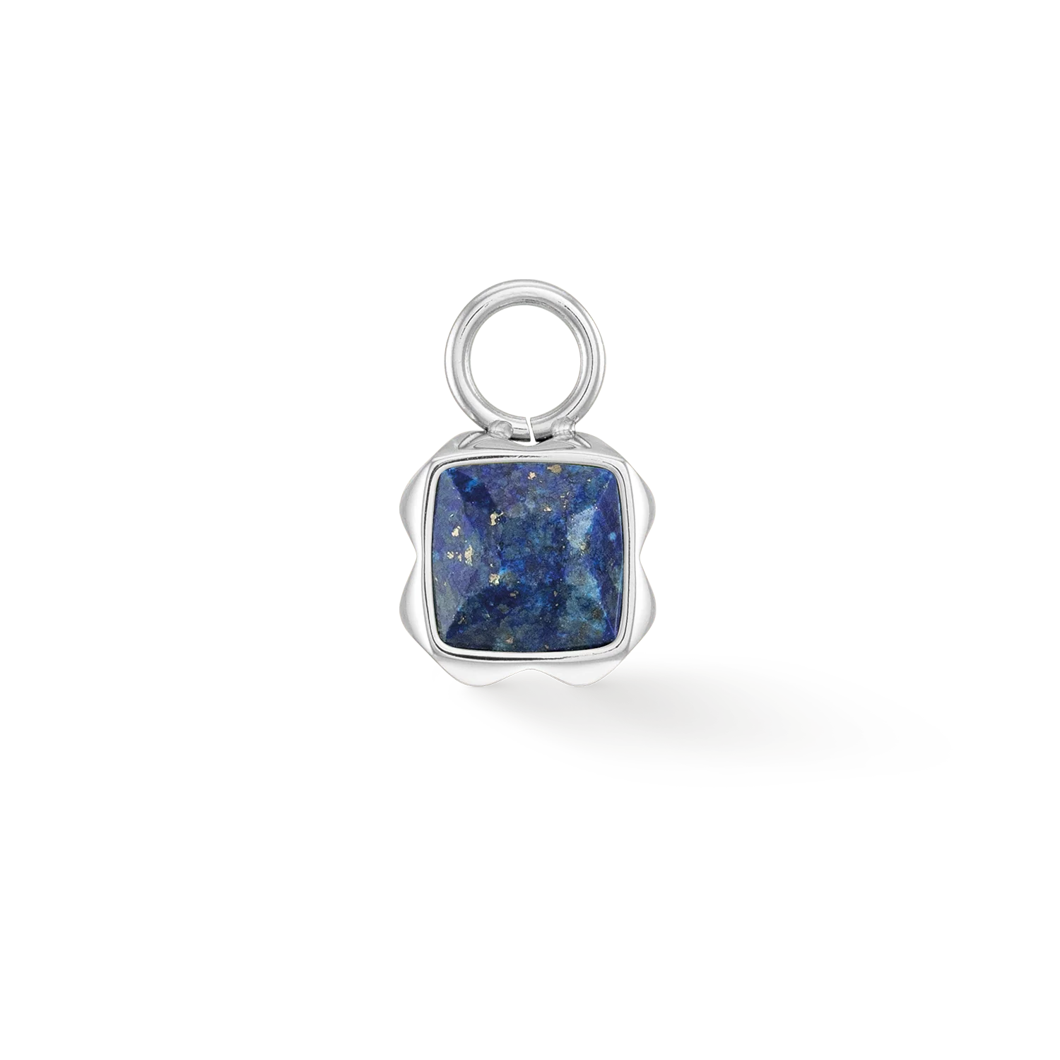 Birthstone September Charm Lapis Lazuli Silver