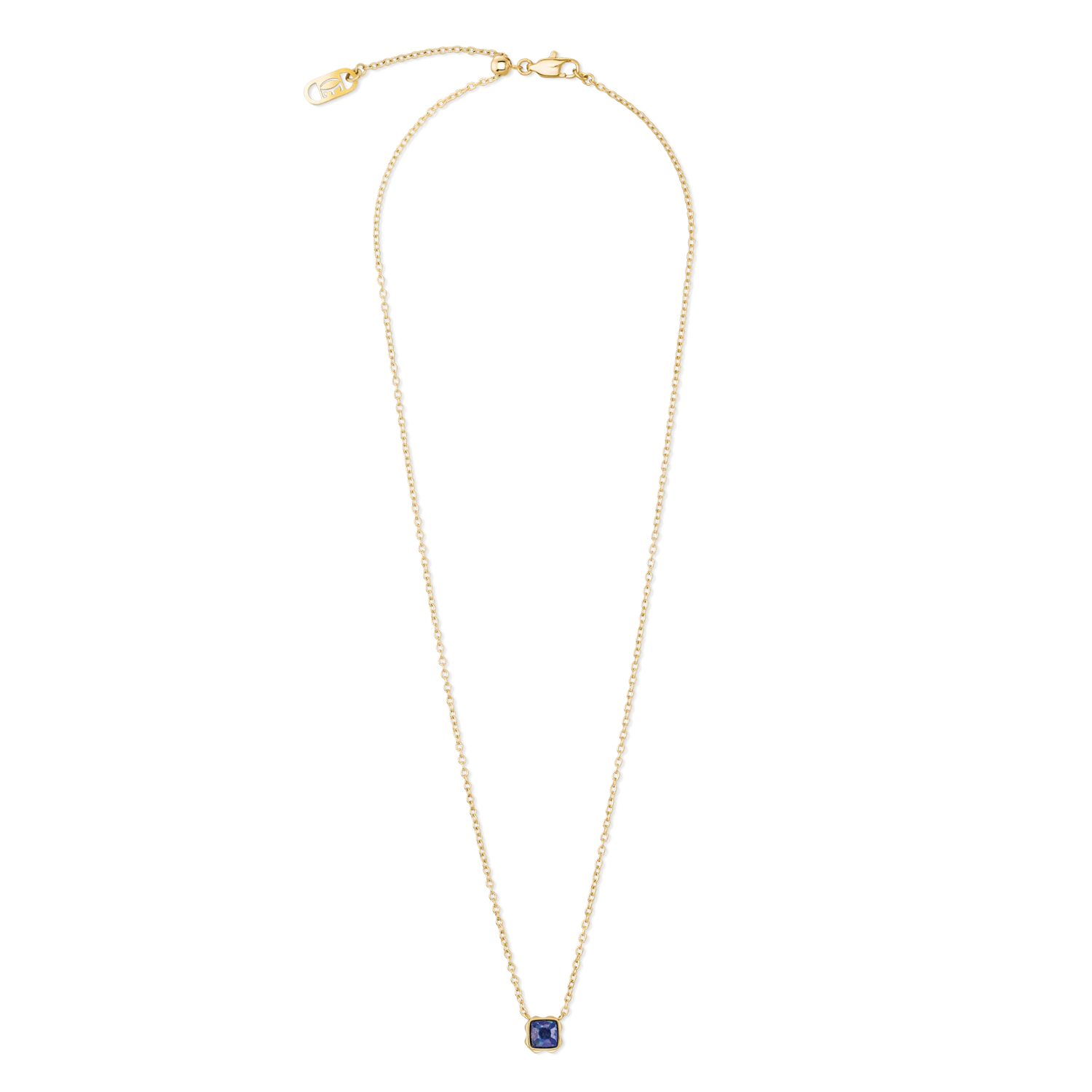 Birthstone September Necklace Lapis Lazuli Gold