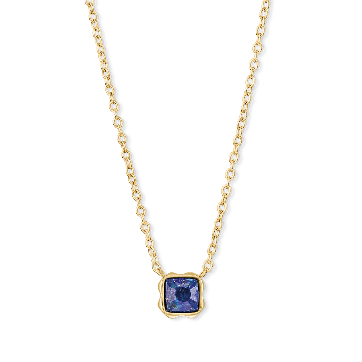 Birthstone September Necklace Lapis Lazuli Gold - Image 2