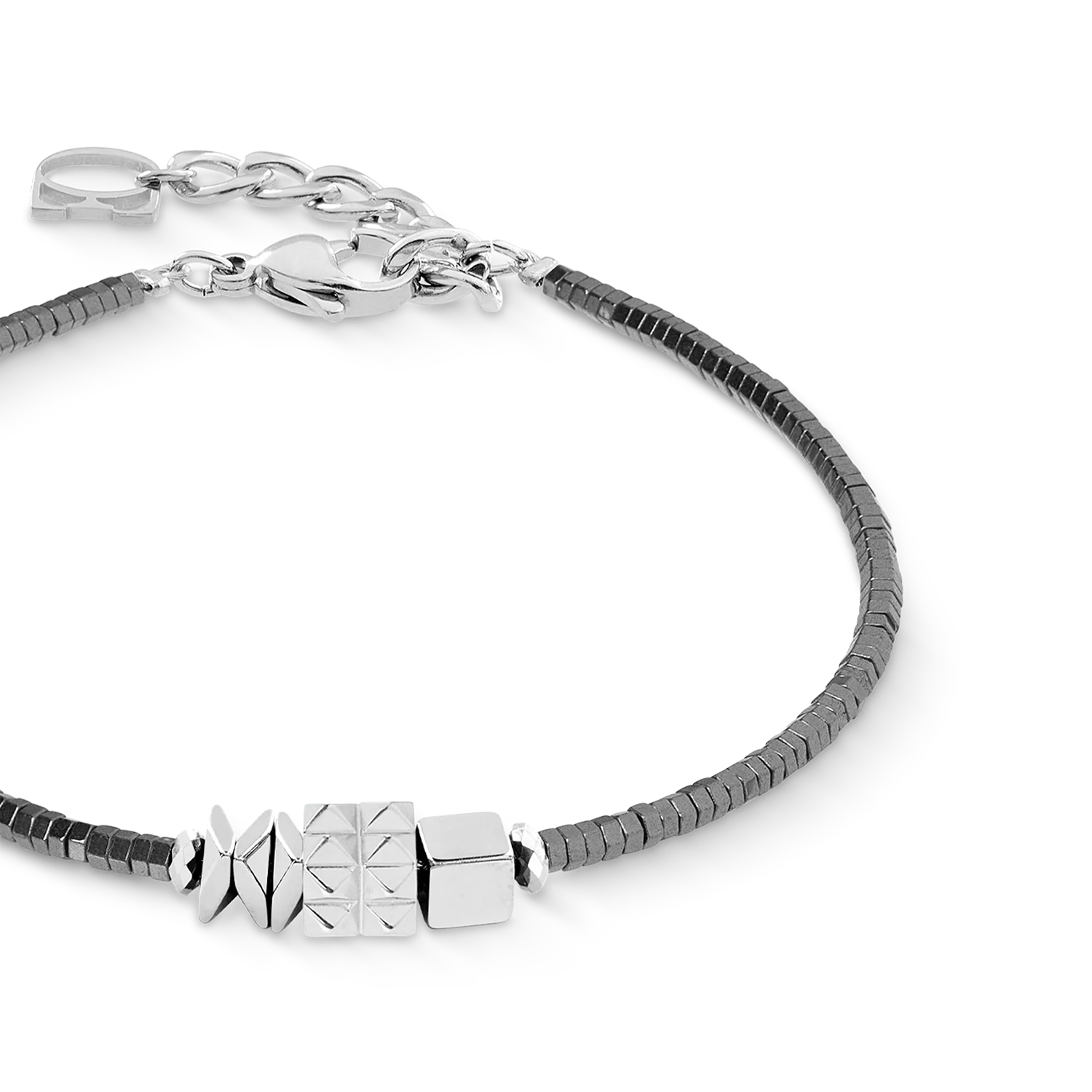 Bracelet Cube Trio Facets silver-grey - Image 2
