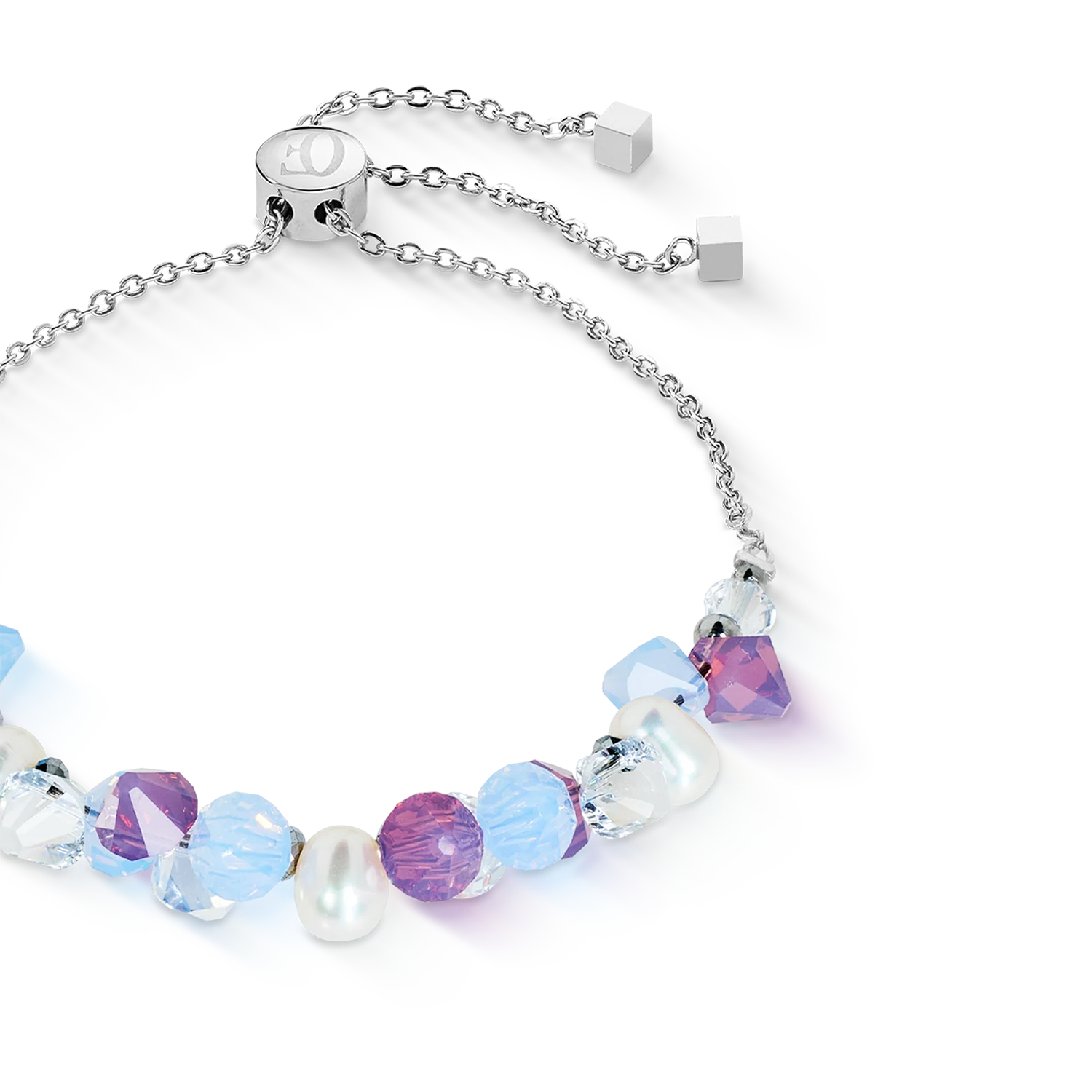 Bracelet Dancing Crystals & Pearls lilac-blue - Image 2
