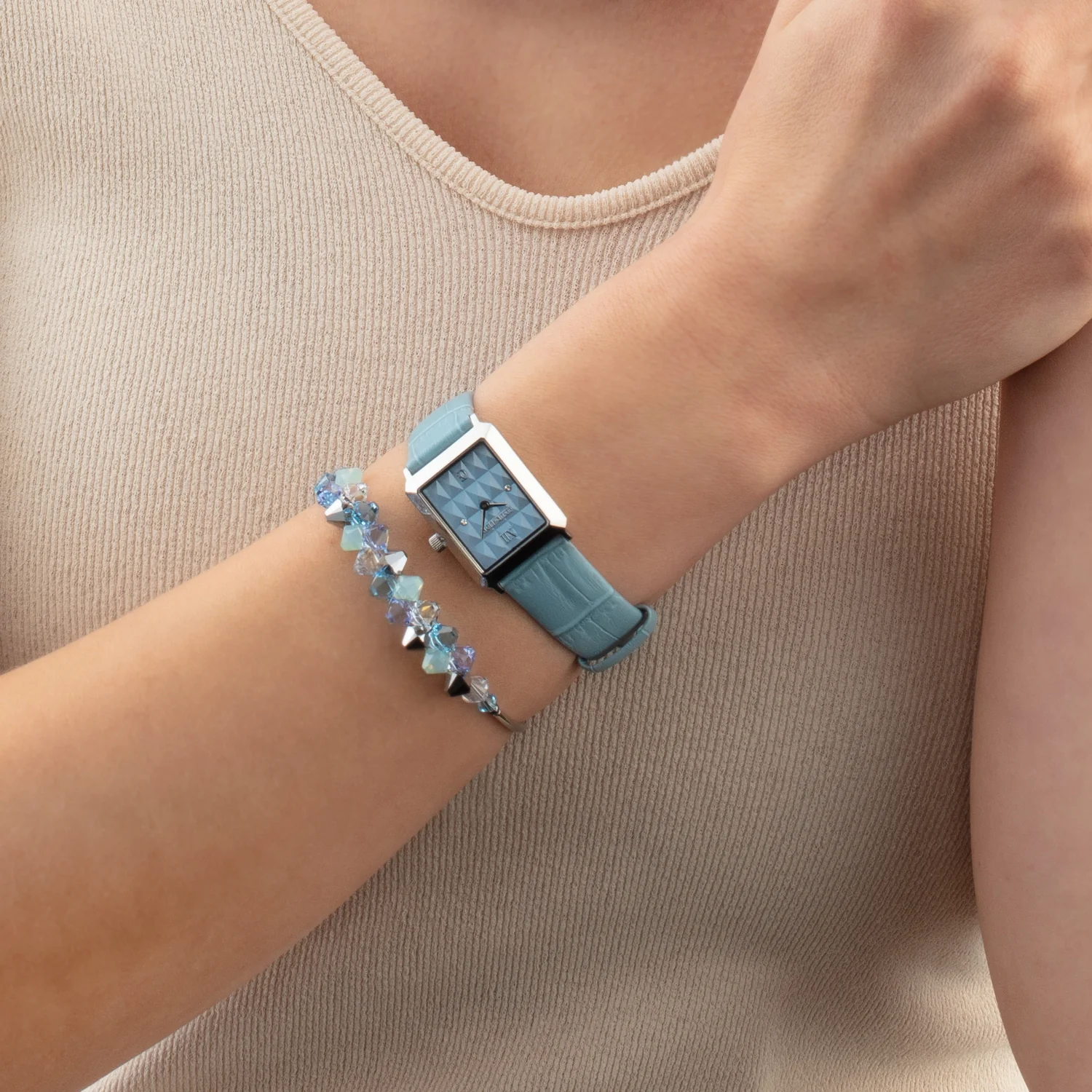 Bracelet Dancing Crystals silver-blue - Image 4