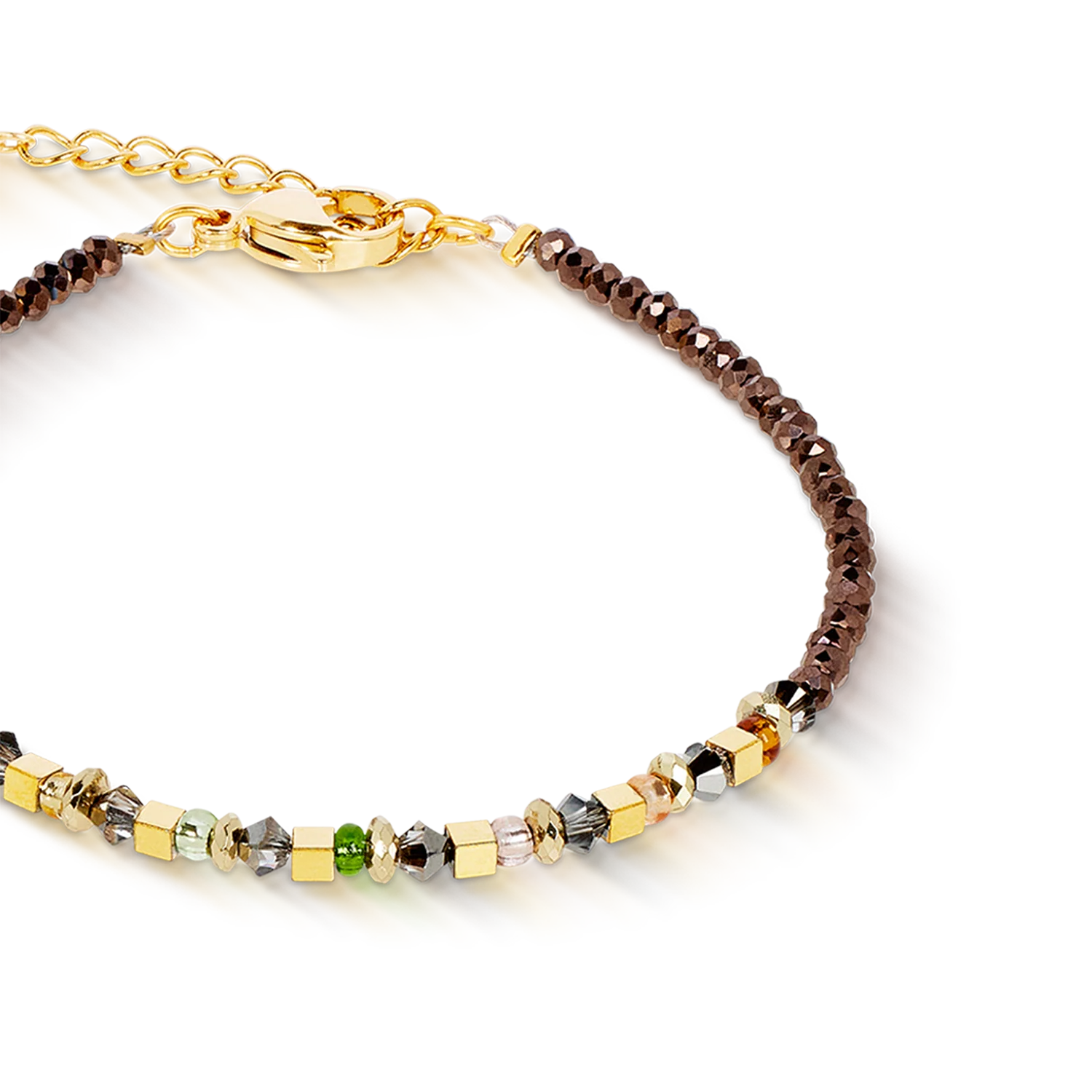 Bracelet golden Whisper brown-olive - Image 2