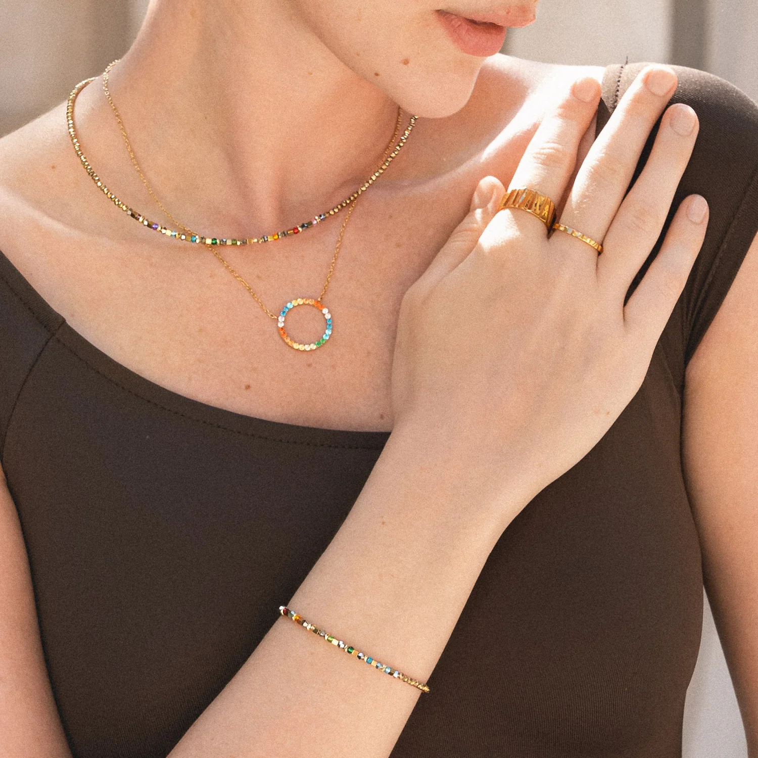 Bracelet Golden Whisper Rainbow - Image 4