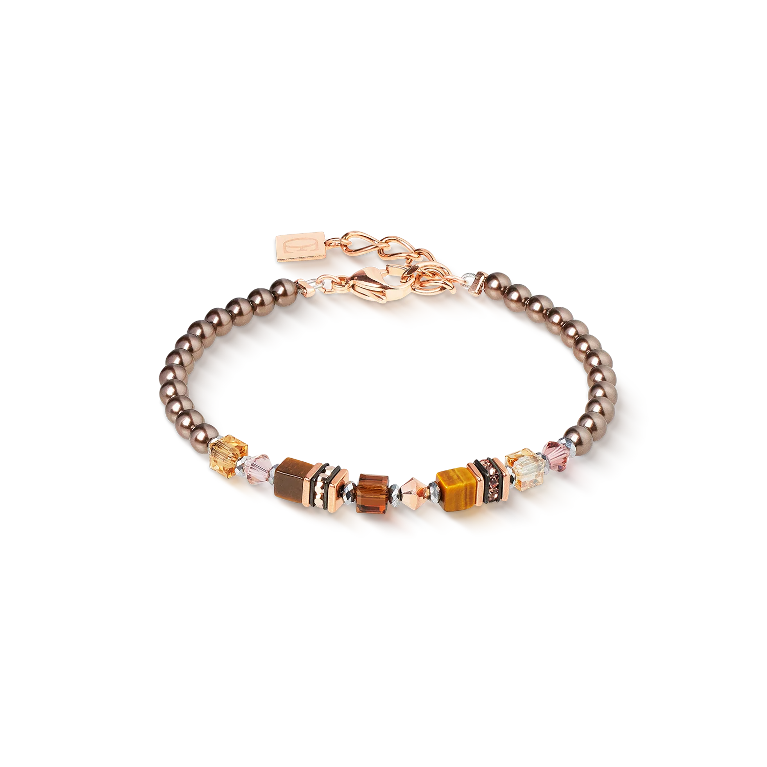 Bracelet Princess Earth Glow rose gold-brown