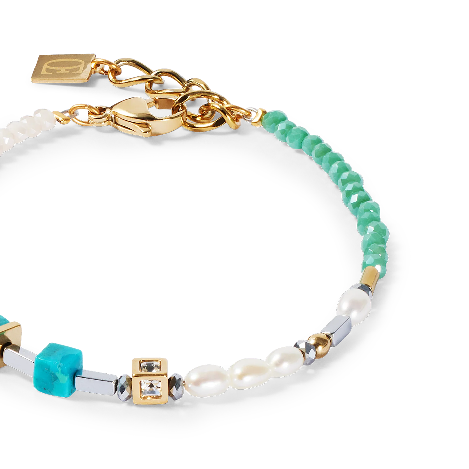 Bracelet Princess Fusion Pearls turquoise - Image 2