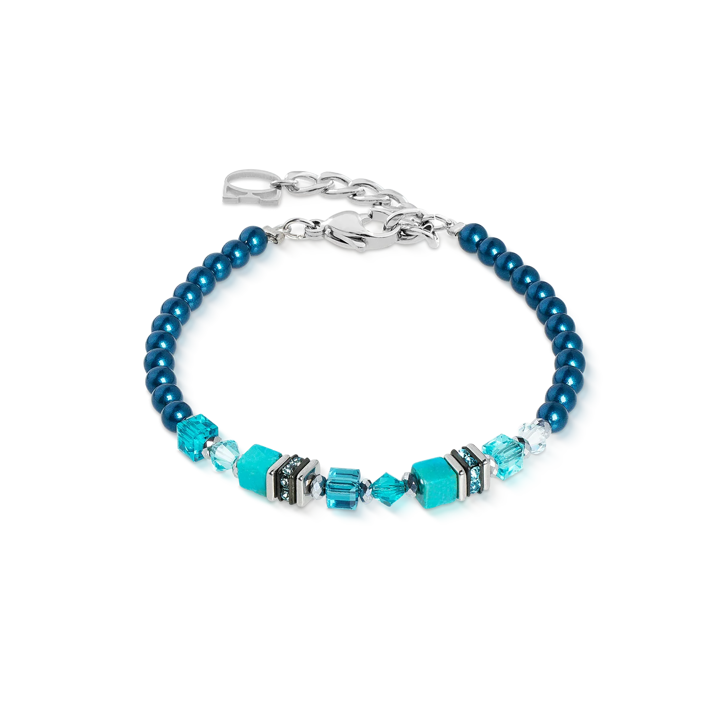 Bracelet Princess Teal Glow silver