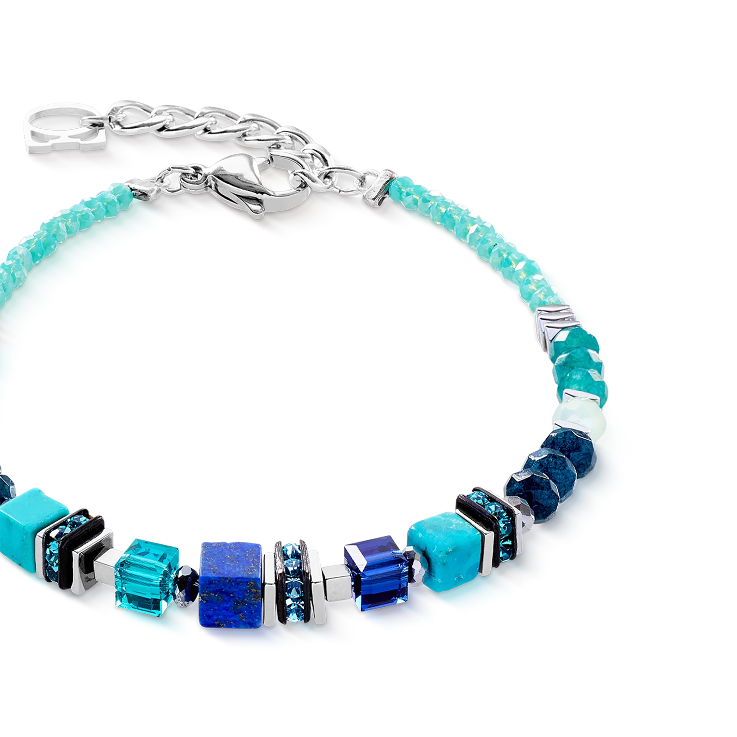 Bracelet Wave Precious Flow silver-teal - Image 2