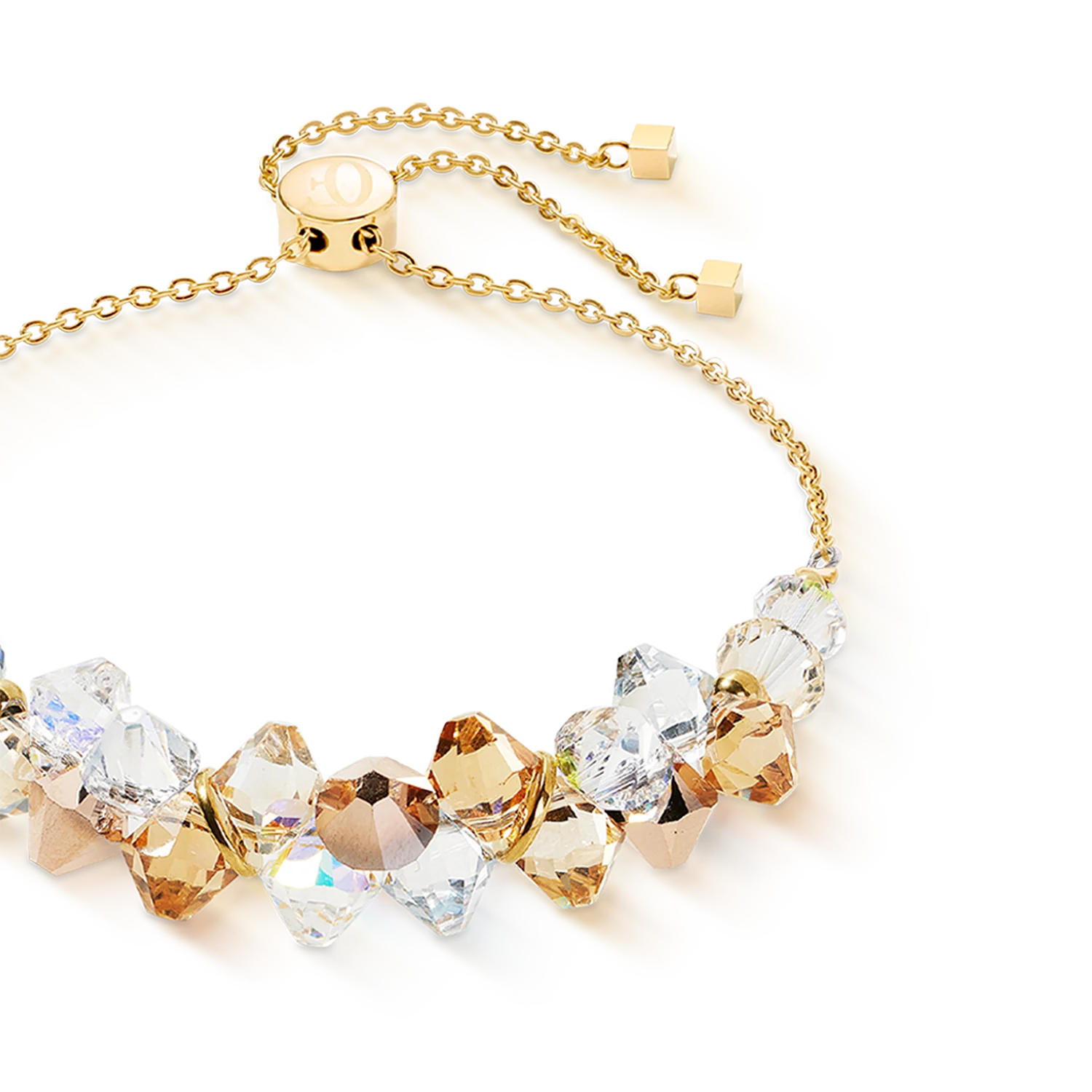 Dancing Crystals bracelet gold-beige - Image 2