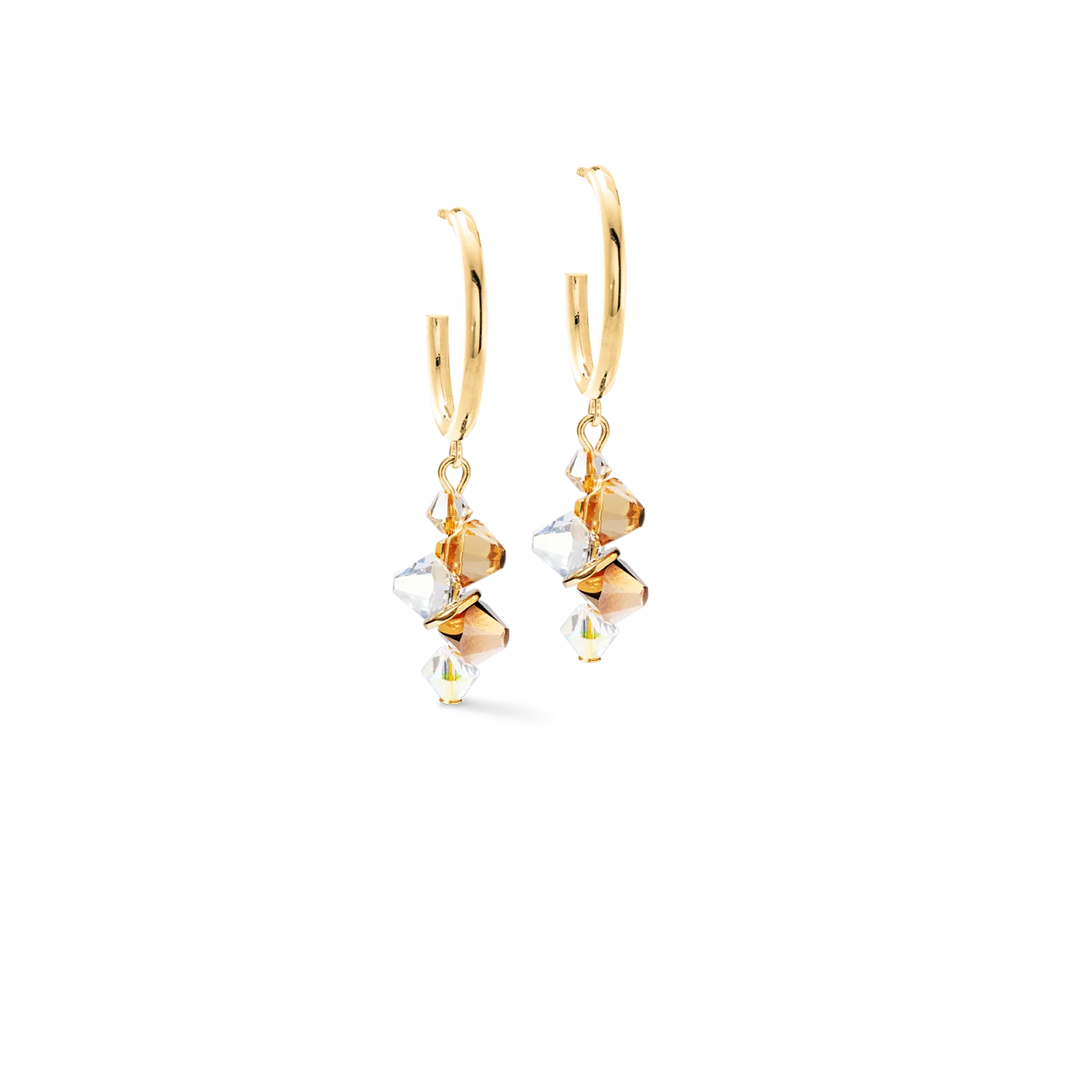 Dancing Crystals earrings gold-beige - Image 2
