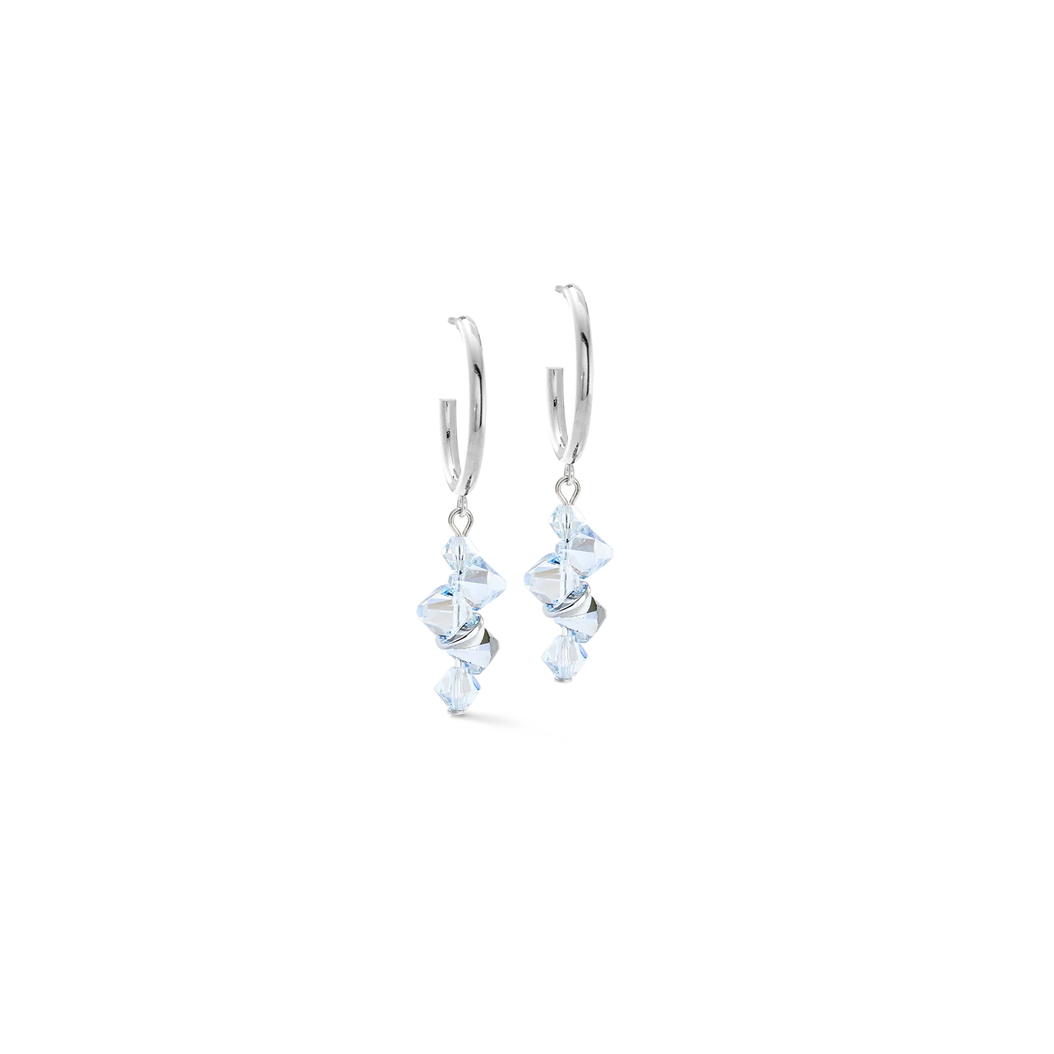 Dancing Crystals earrings silver-crystal