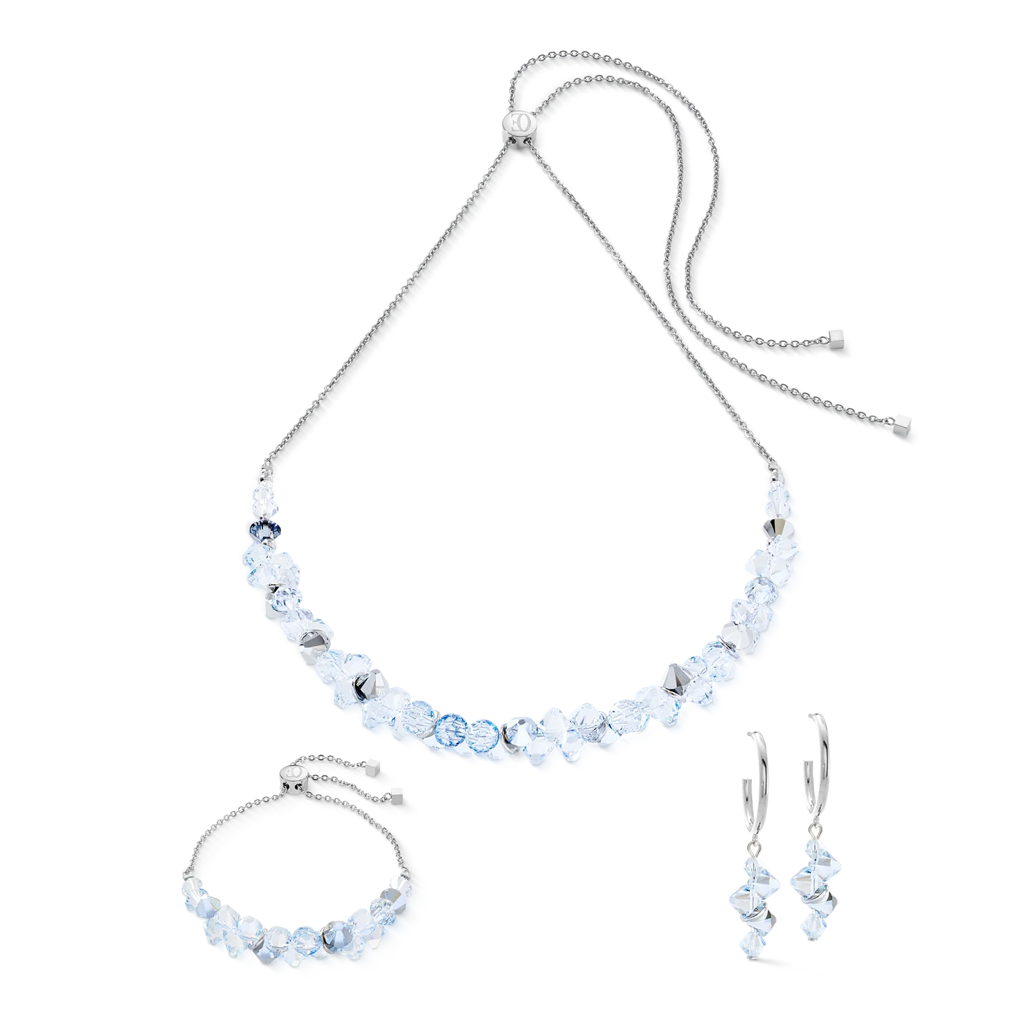 Dancing Crystals necklace silver-crystal - Image 3