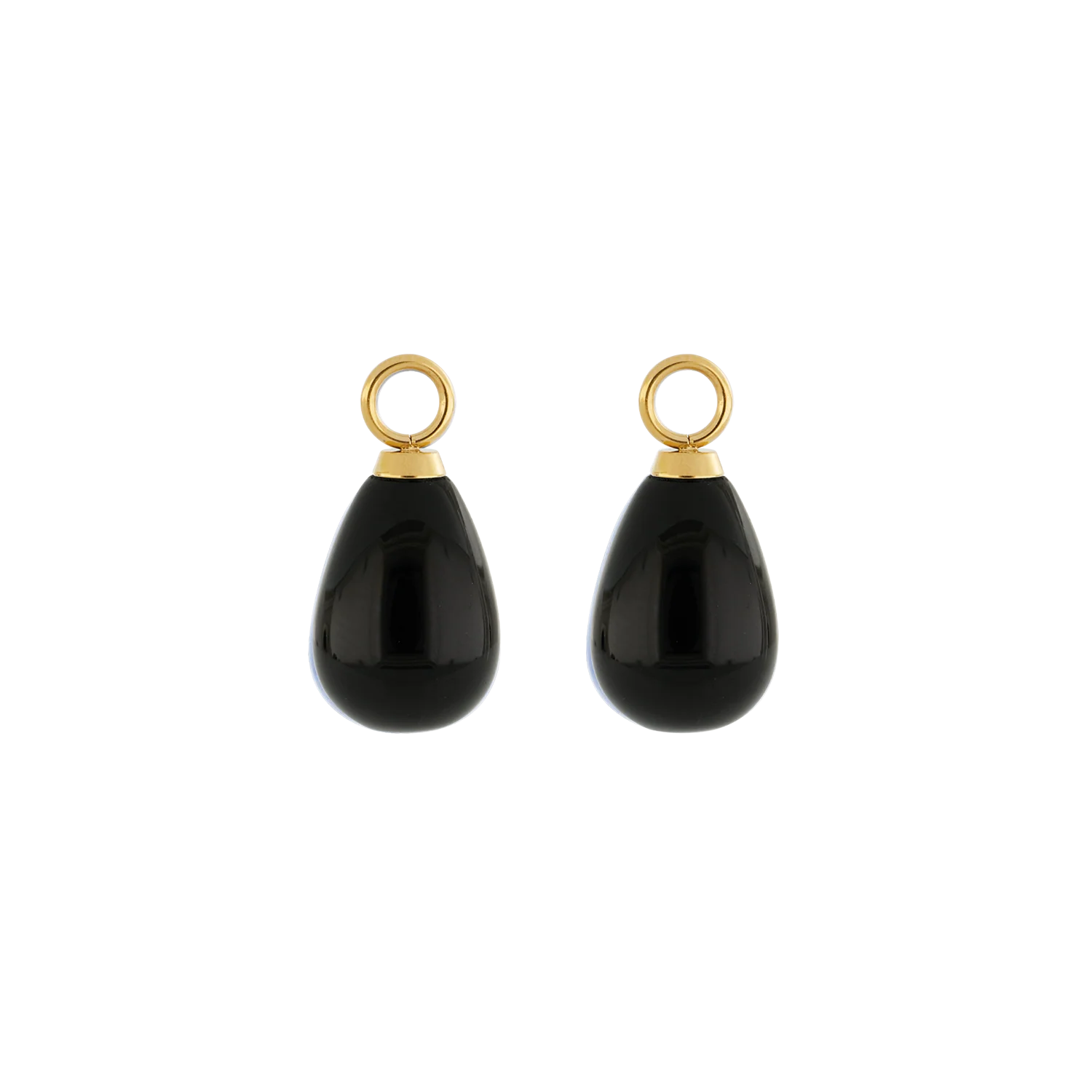 EAR ME UP Charm Drops Gold-Black