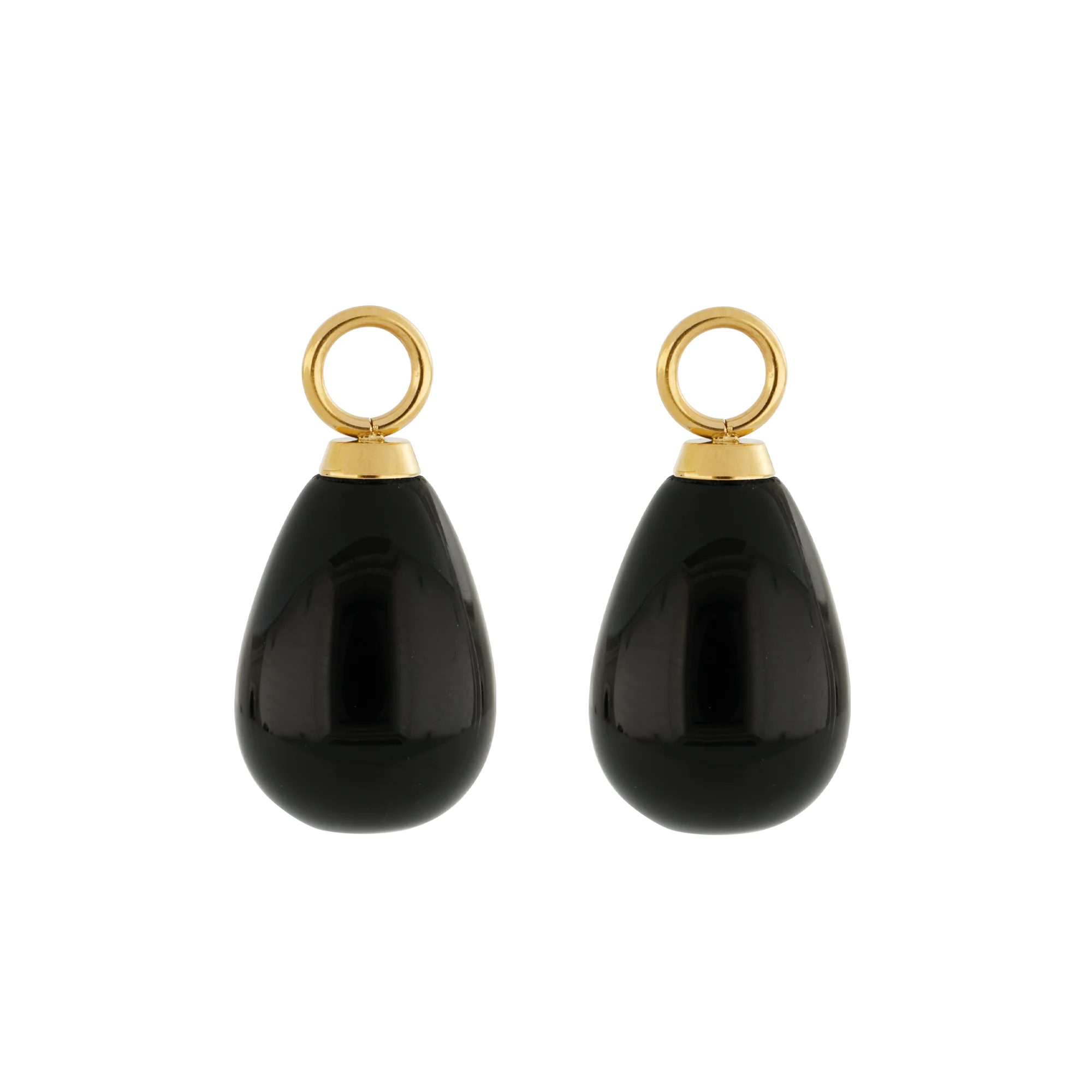 EAR ME UP Charm Drops Gold-Black - Image 2