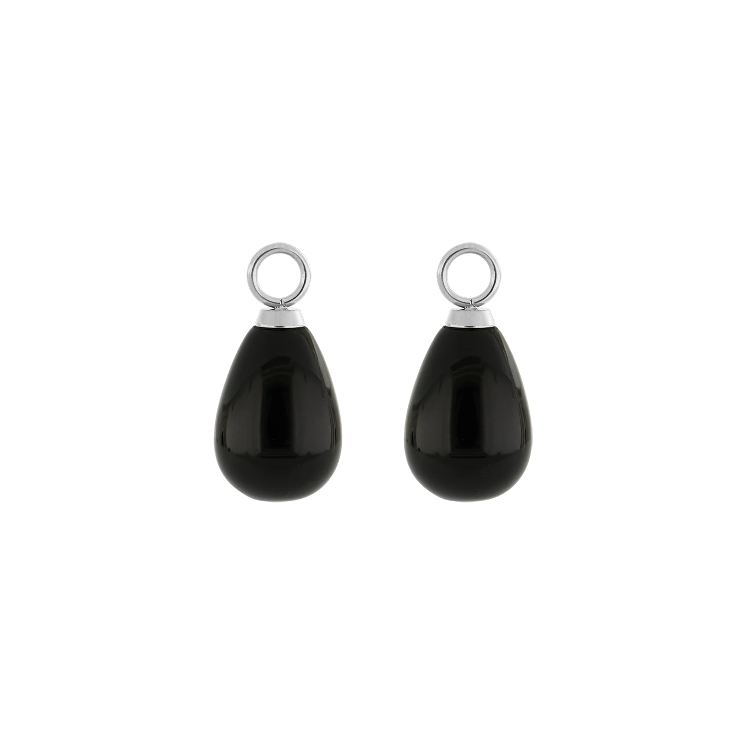 EAR ME UP Charm Drops Silver-Black