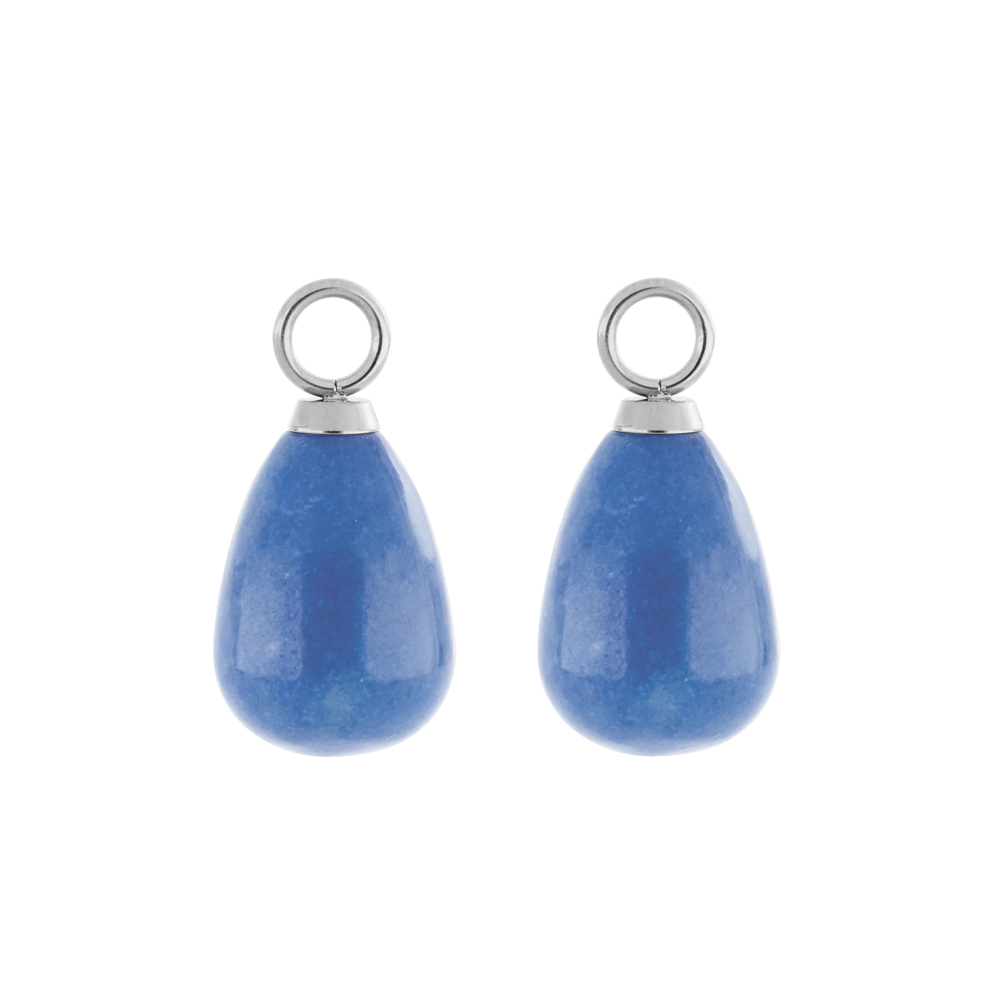 EAR ME UP Charm Drops Silver-Blue