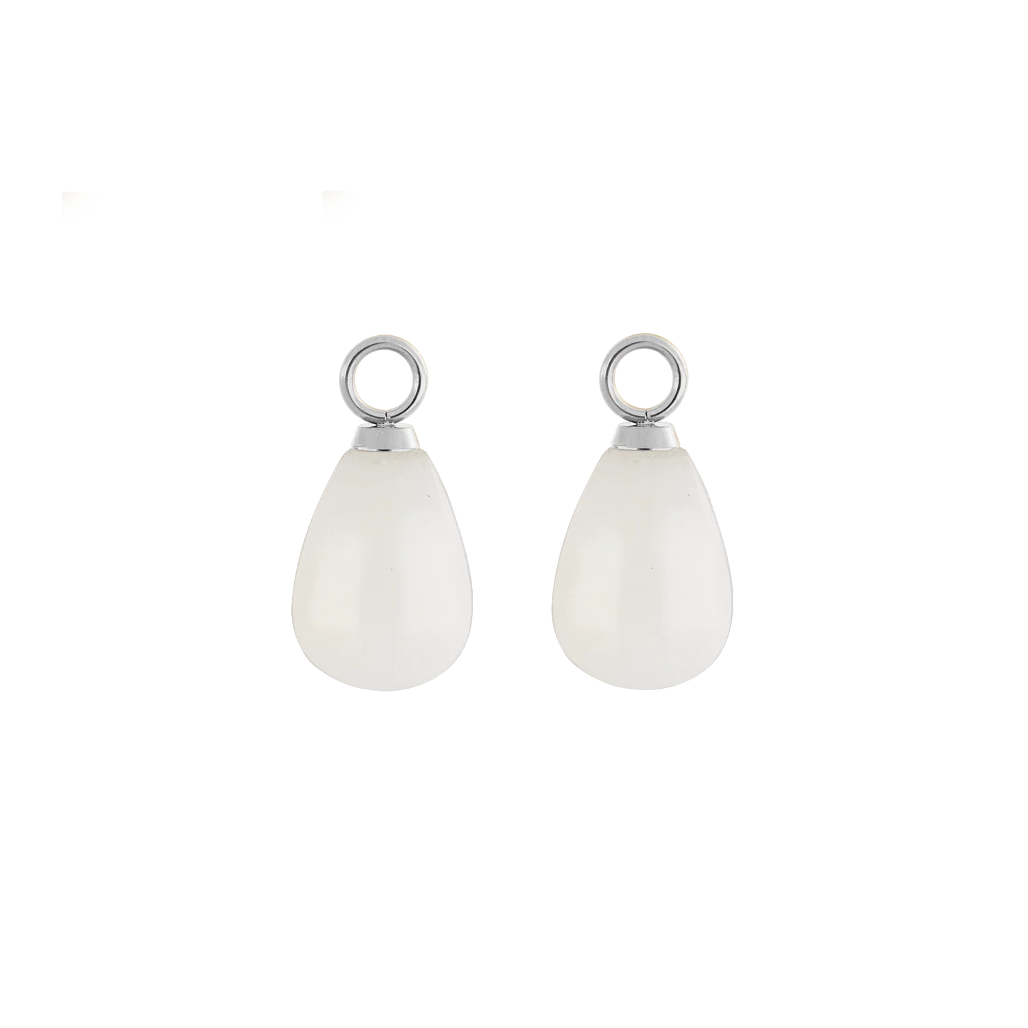 EAR ME UP Charm Drops Silver-White