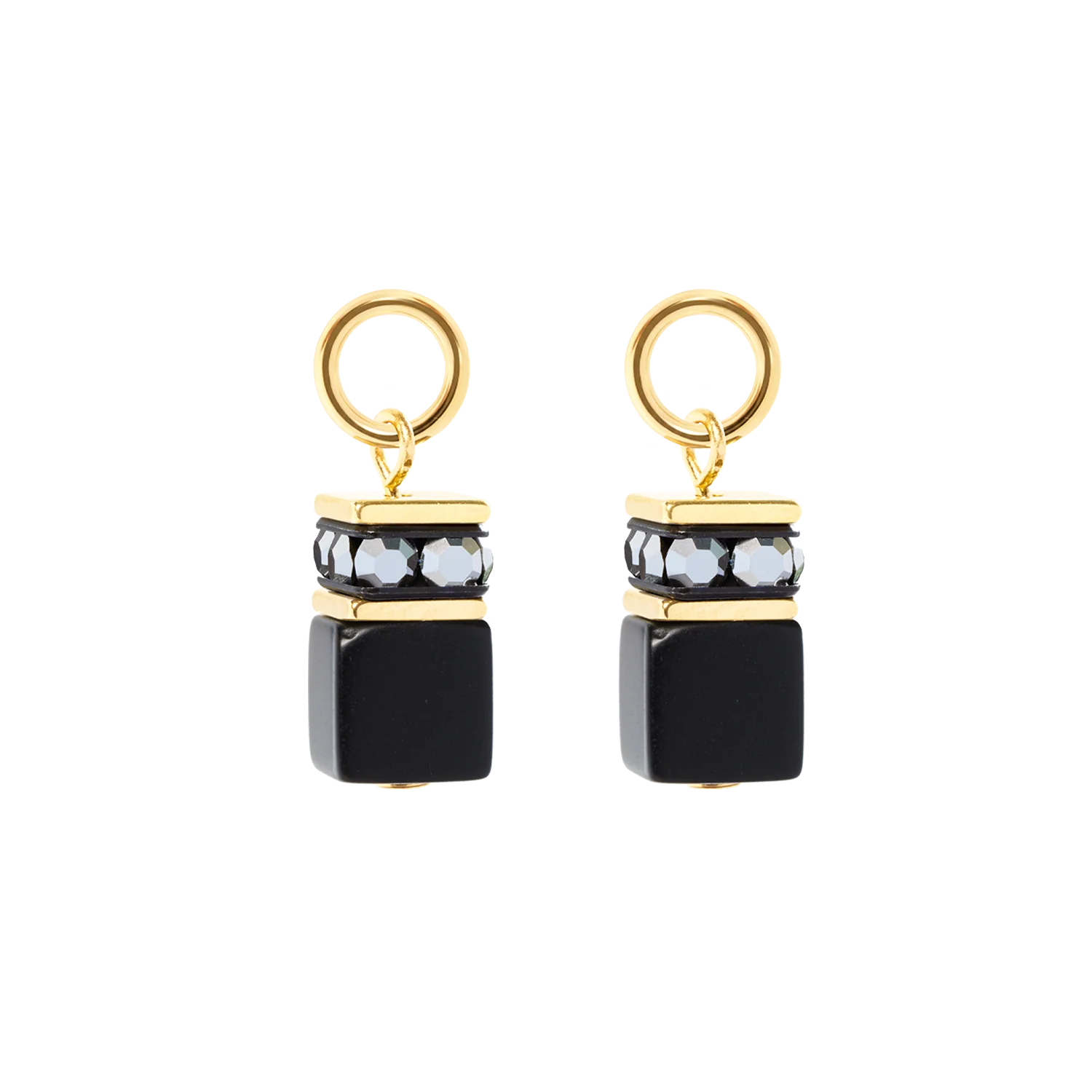 EAR ME UP Charm GeoCUBE® gold-black - Image 2