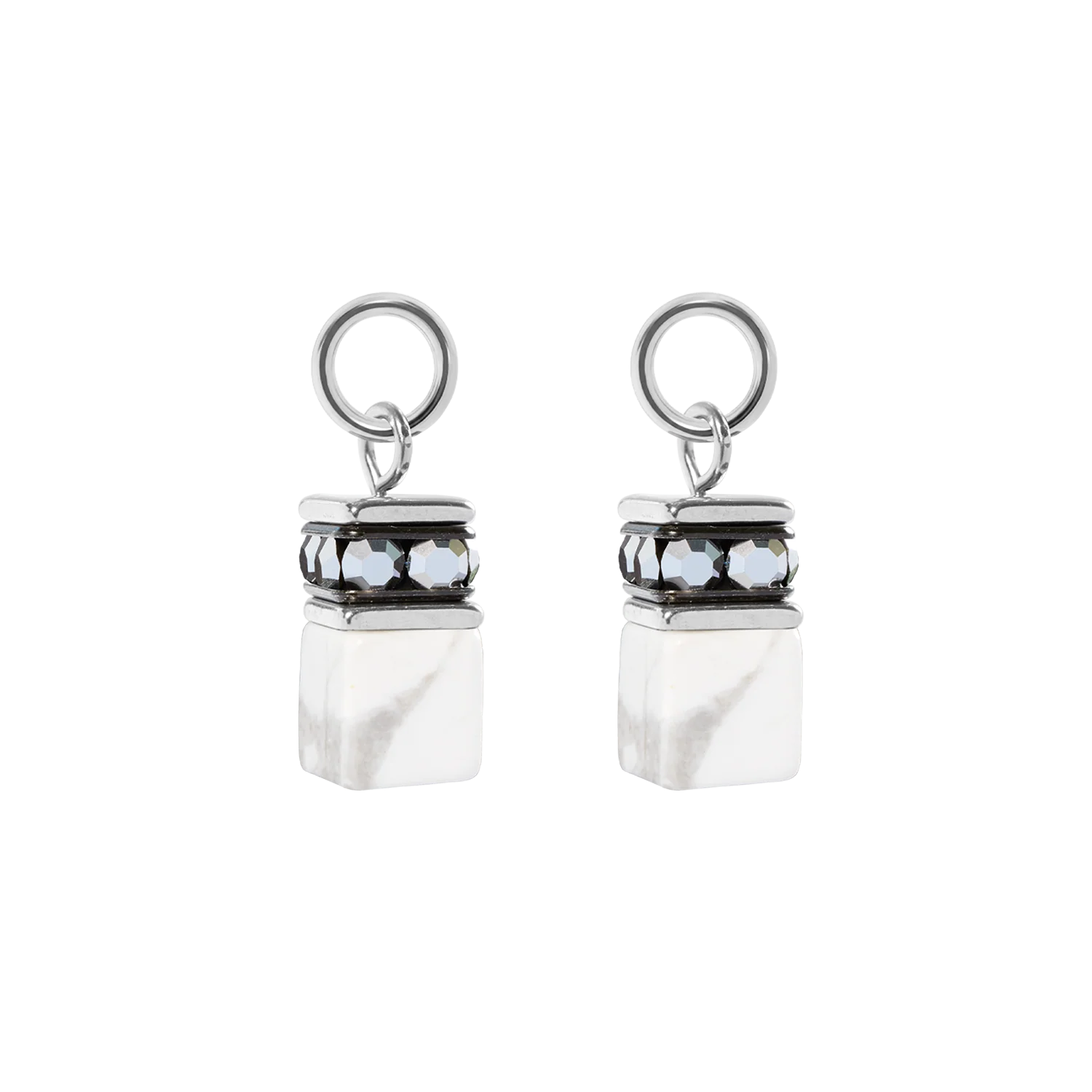 EAR ME UP Charm GeoCUBE® silver-white - Image 2