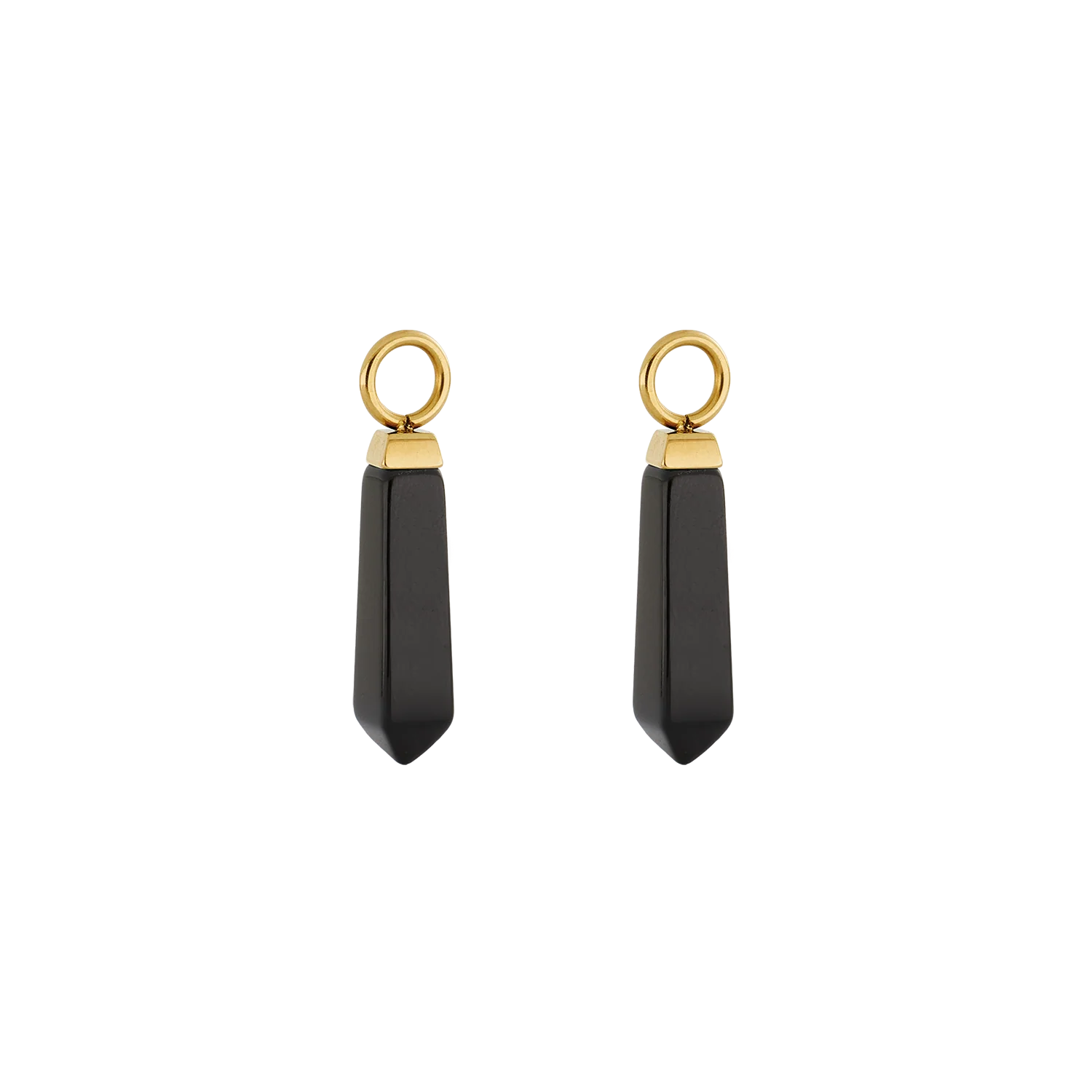 EAR ME UP Charm Obelisk Gold-Black