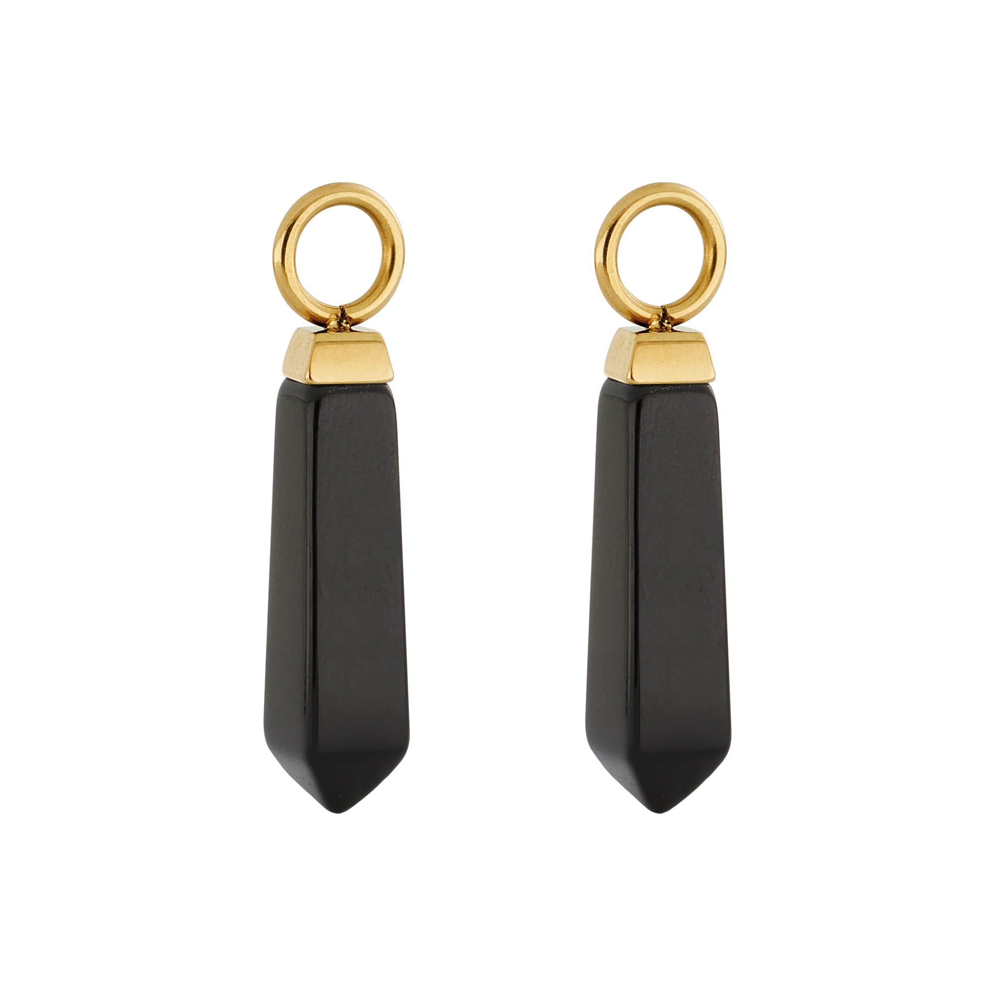 EAR ME UP Charm Obelisk Gold-Black - Image 2
