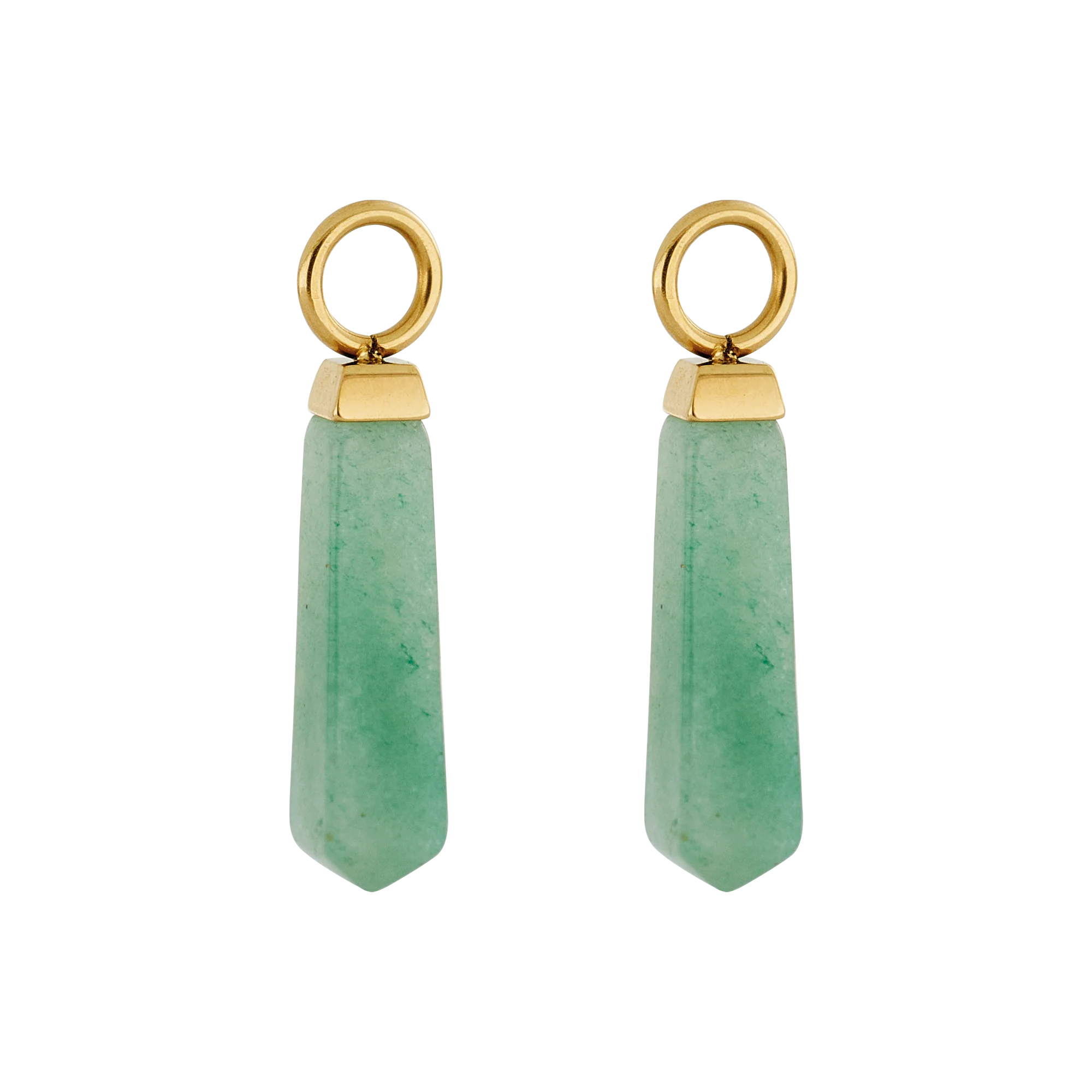 EAR ME UP Charm Obelisk Gold-Green - Image 2