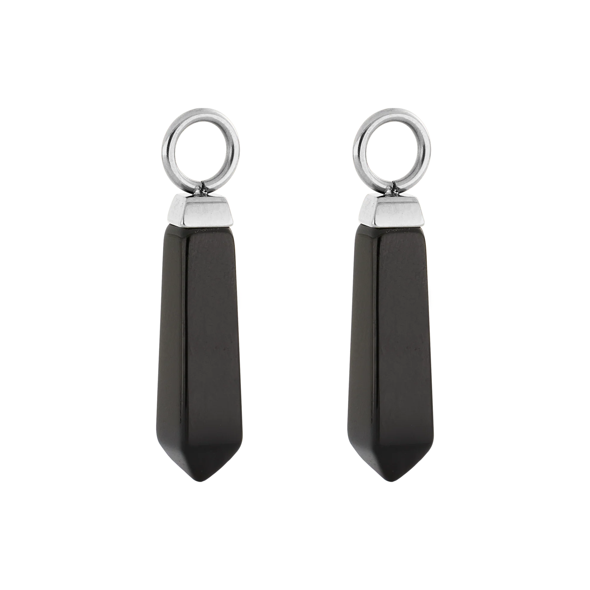 EAR ME UP Charm Obelisk Silver-Black - Image 2
