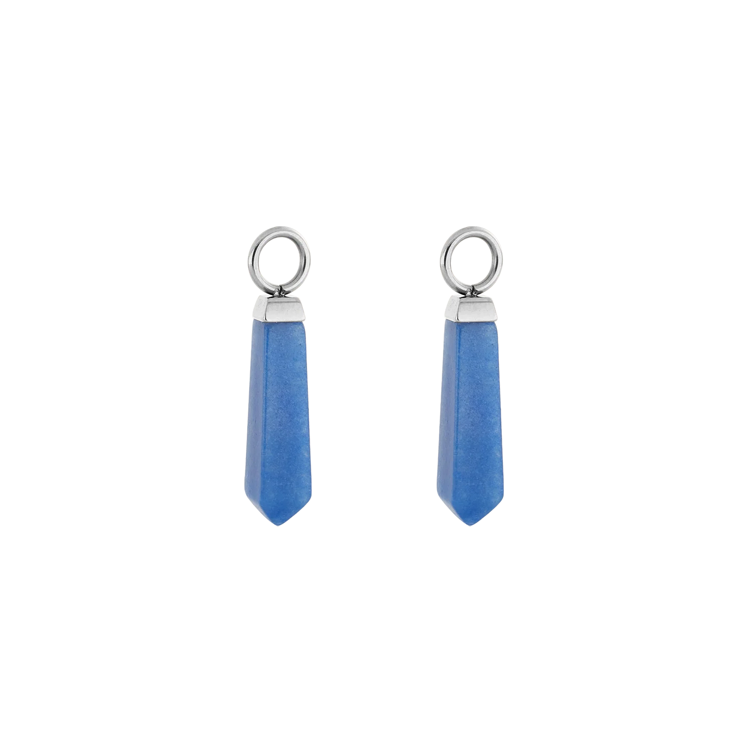EAR ME UP Charm Obelisk Silver-Blue