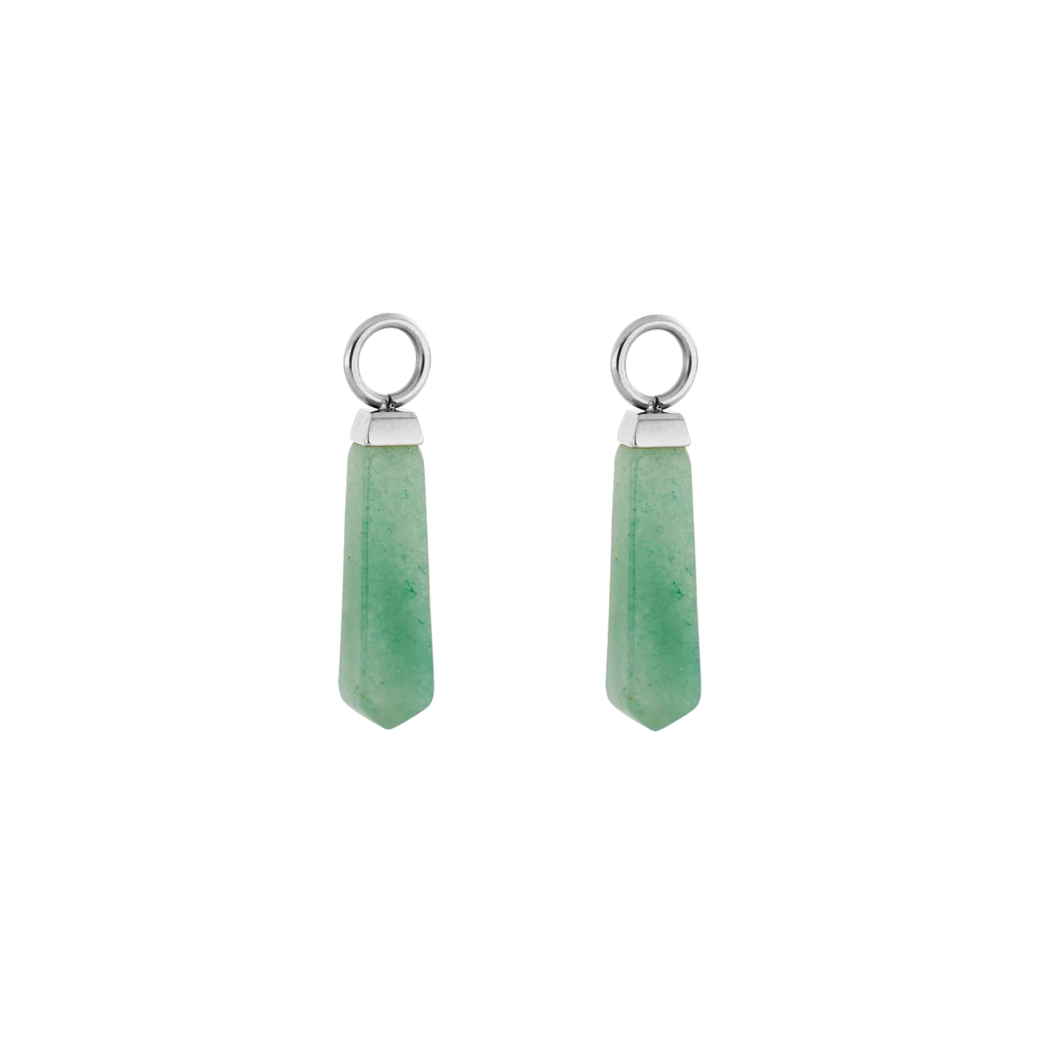EAR ME UP Charm Obelisk Silver-Green