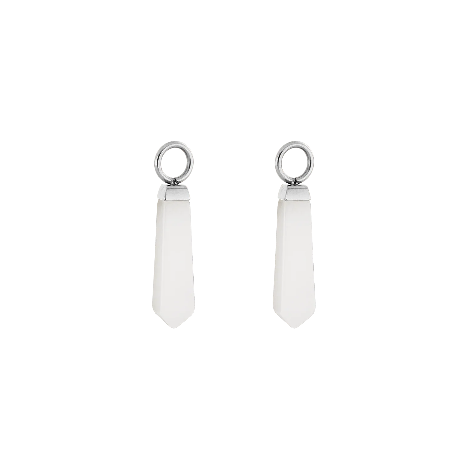 EAR ME UP Charm Obelisk Silver-White