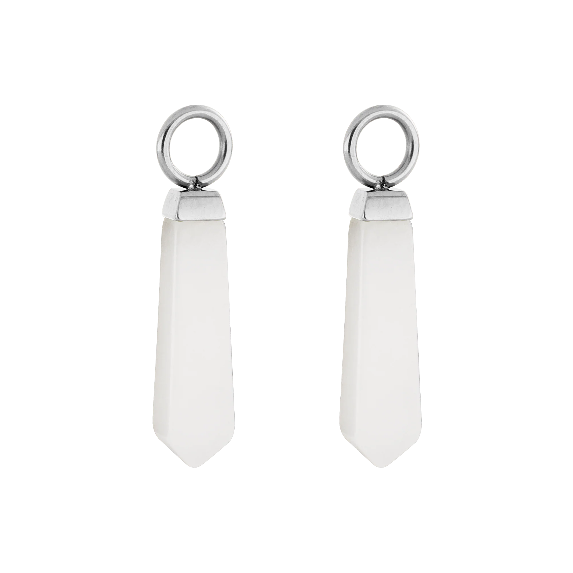 EAR ME UP Charm Obelisk Silver-White - Image 2