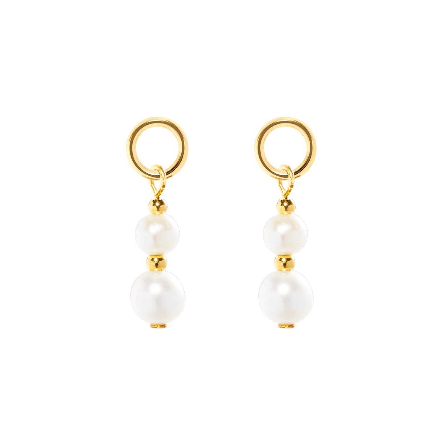 EAR ME UP Charm Pearls gold and white - Image 2