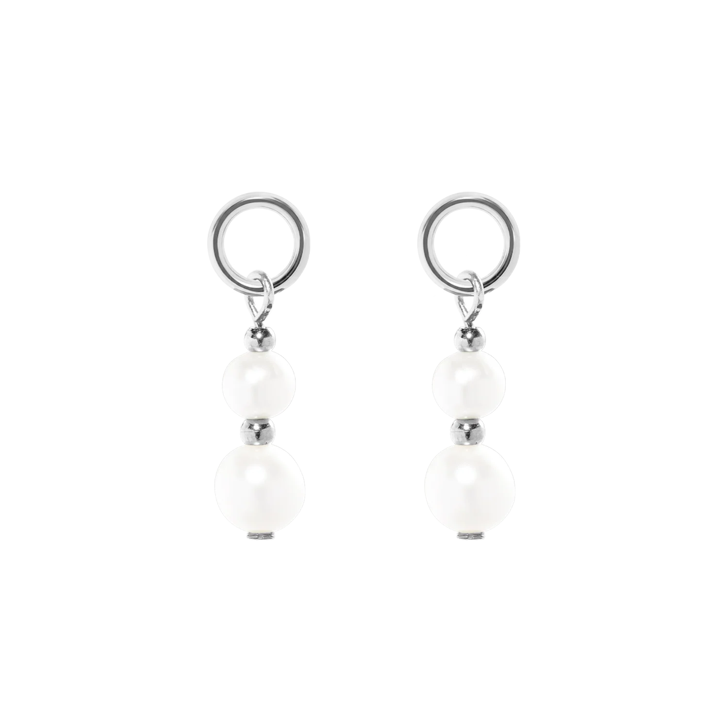 EAR ME UP Charm Pearls silver and white - Image 2