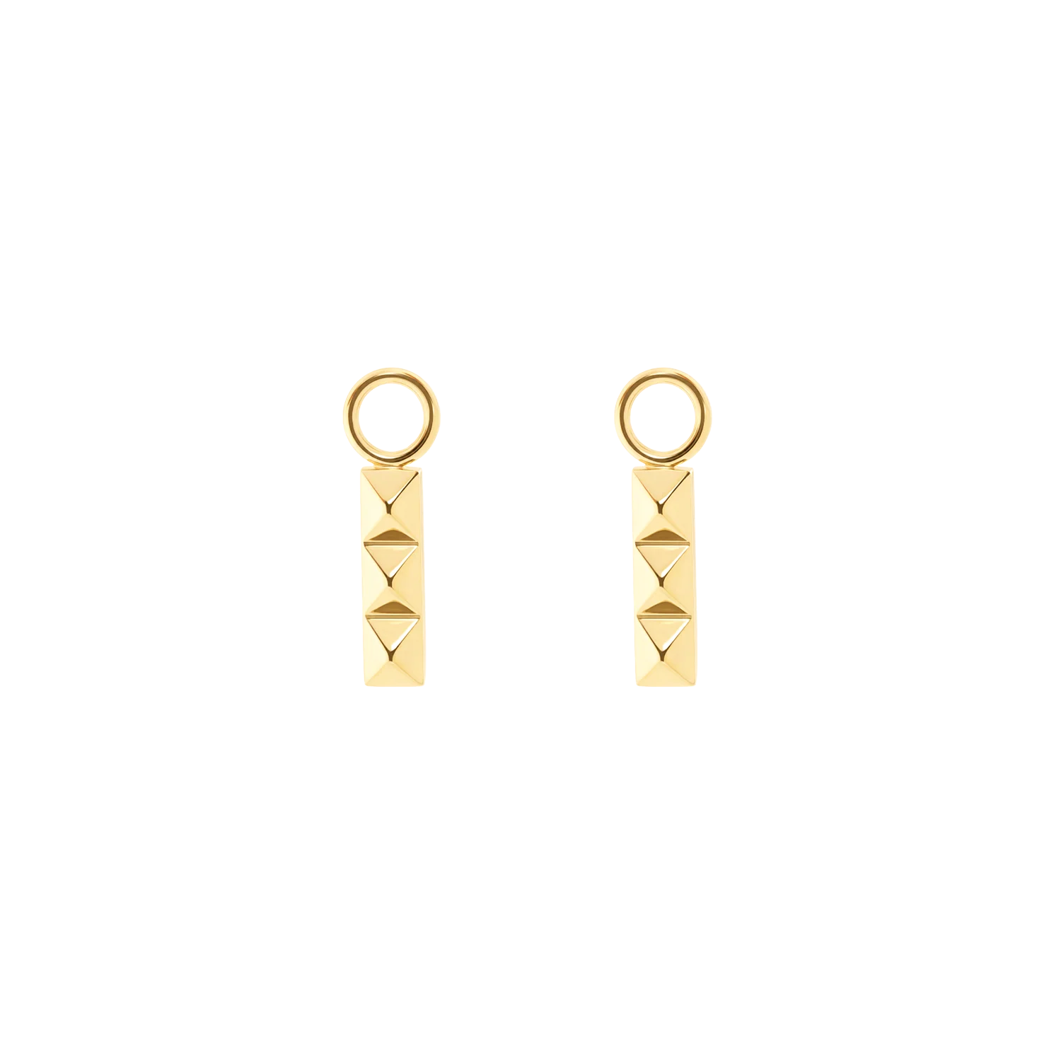 EAR ME UP Charm Spikes Trio Bar gold