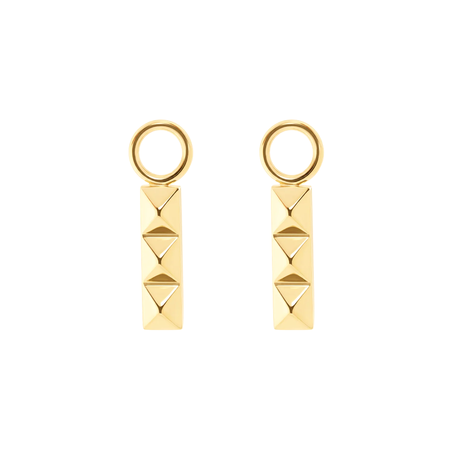 EAR ME UP Charm Spikes Trio Bar gold - Image 2