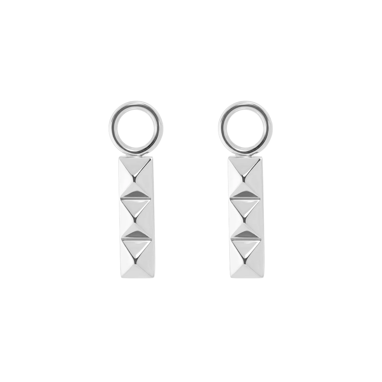 EAR ME UP Charm Spikes Trio Bar silver - Image 2